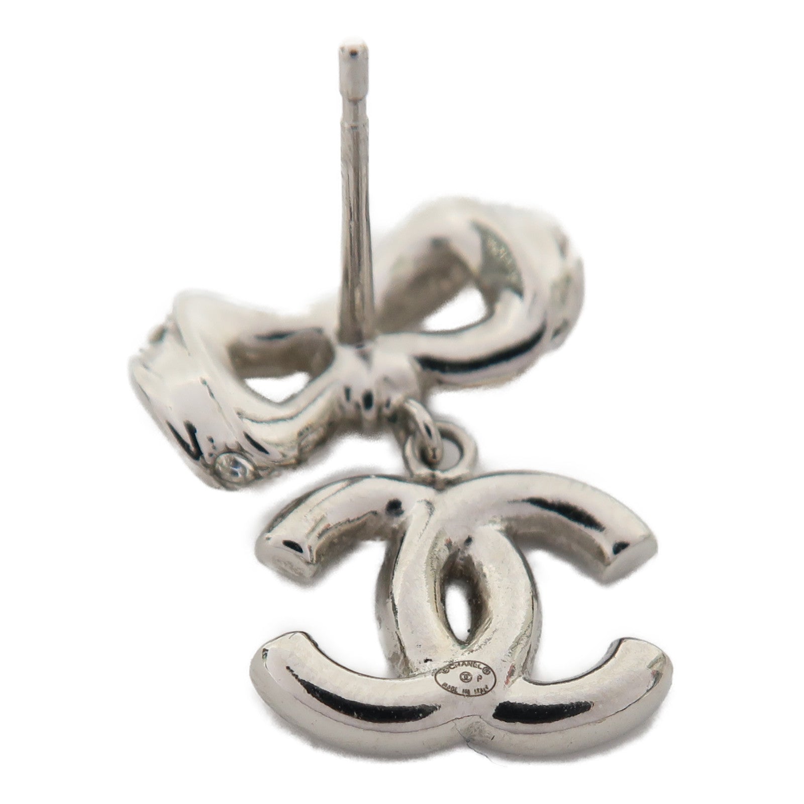 CHANEL 金屬Earrings耳環銀色