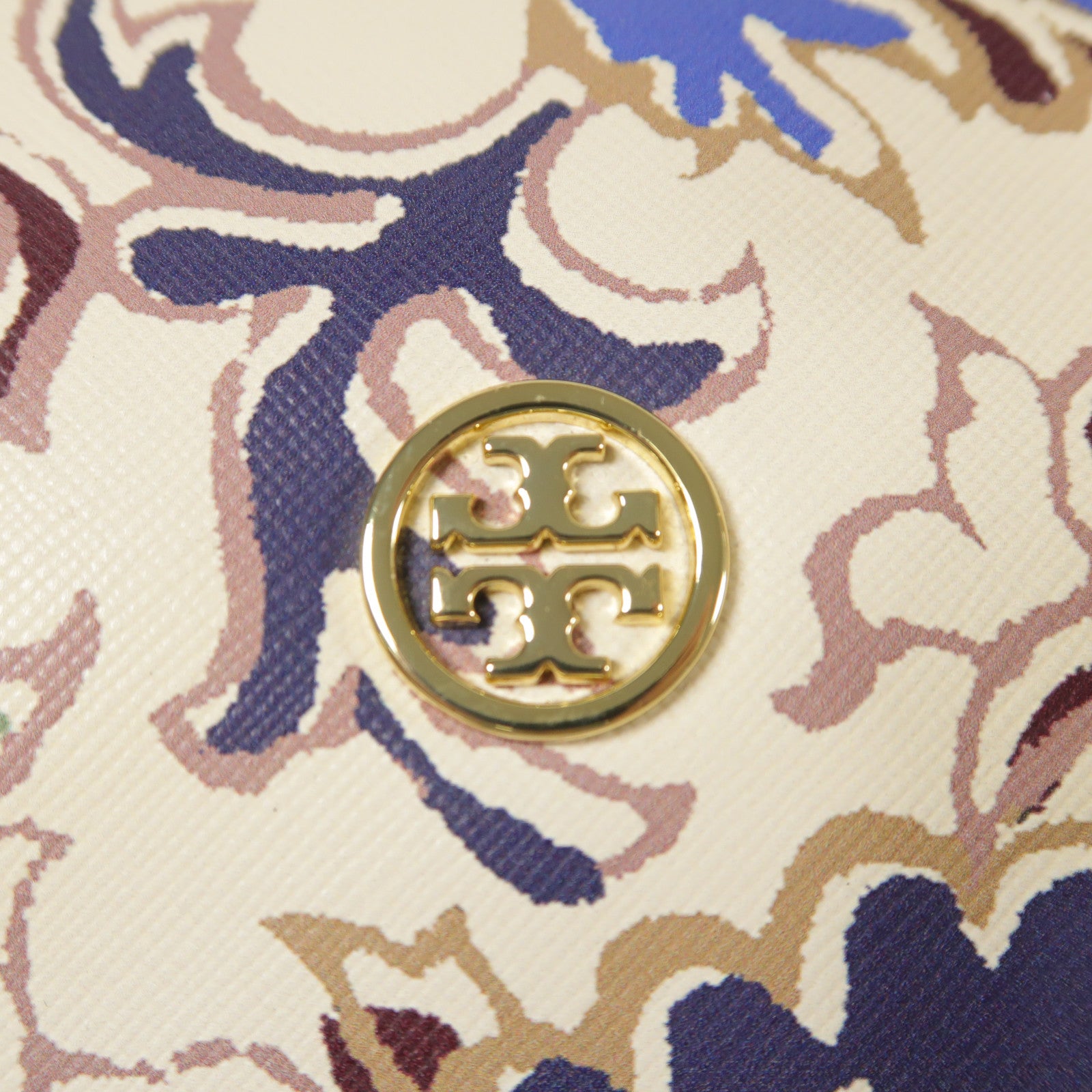 Tory Burch 塗層帆布Shoulder Bag金扣手挽肩背兩用袋