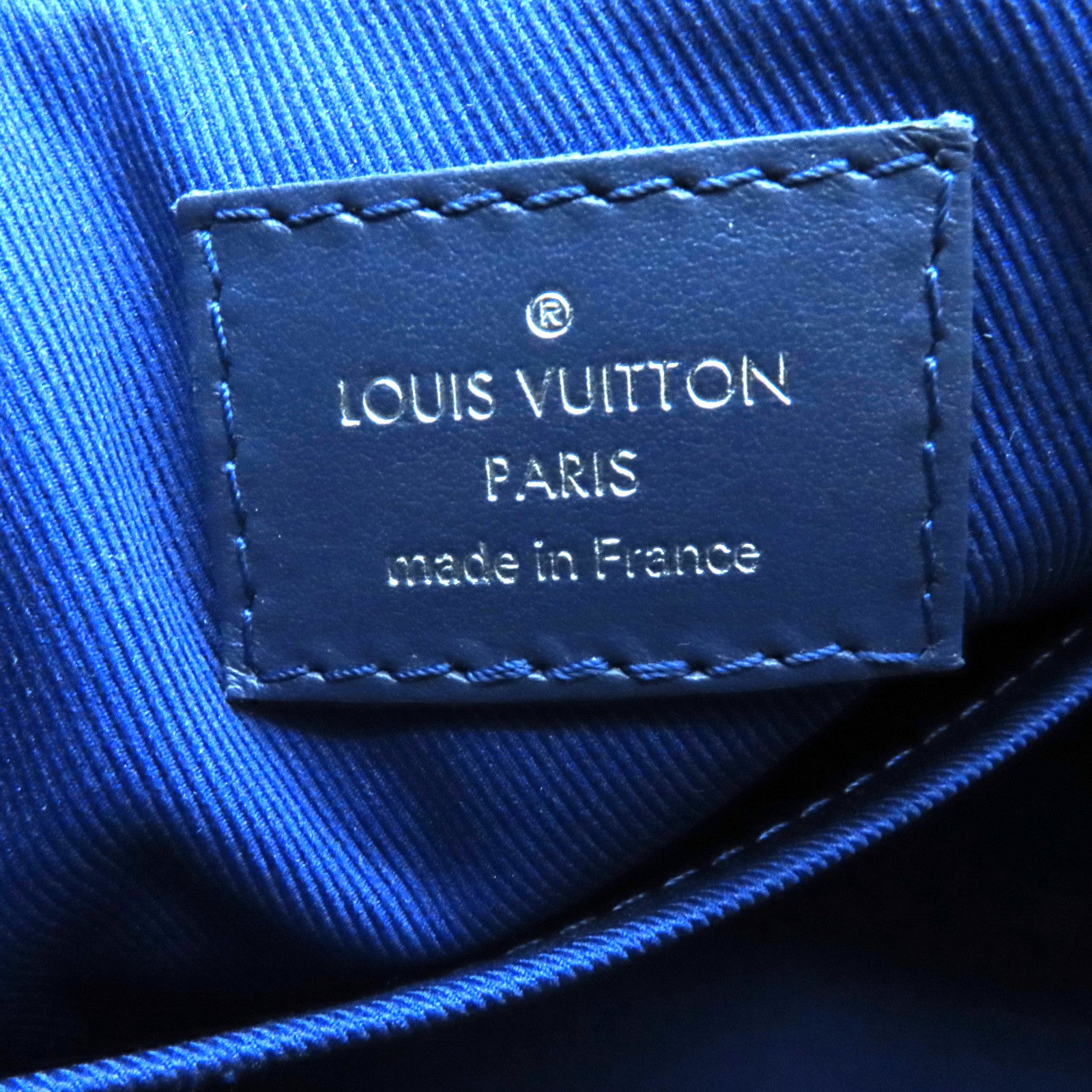 LOUIS VUITTON 【激減優惠】Monogram Watercolor Blue City Keepall銀扣肩背袋白色/藍色