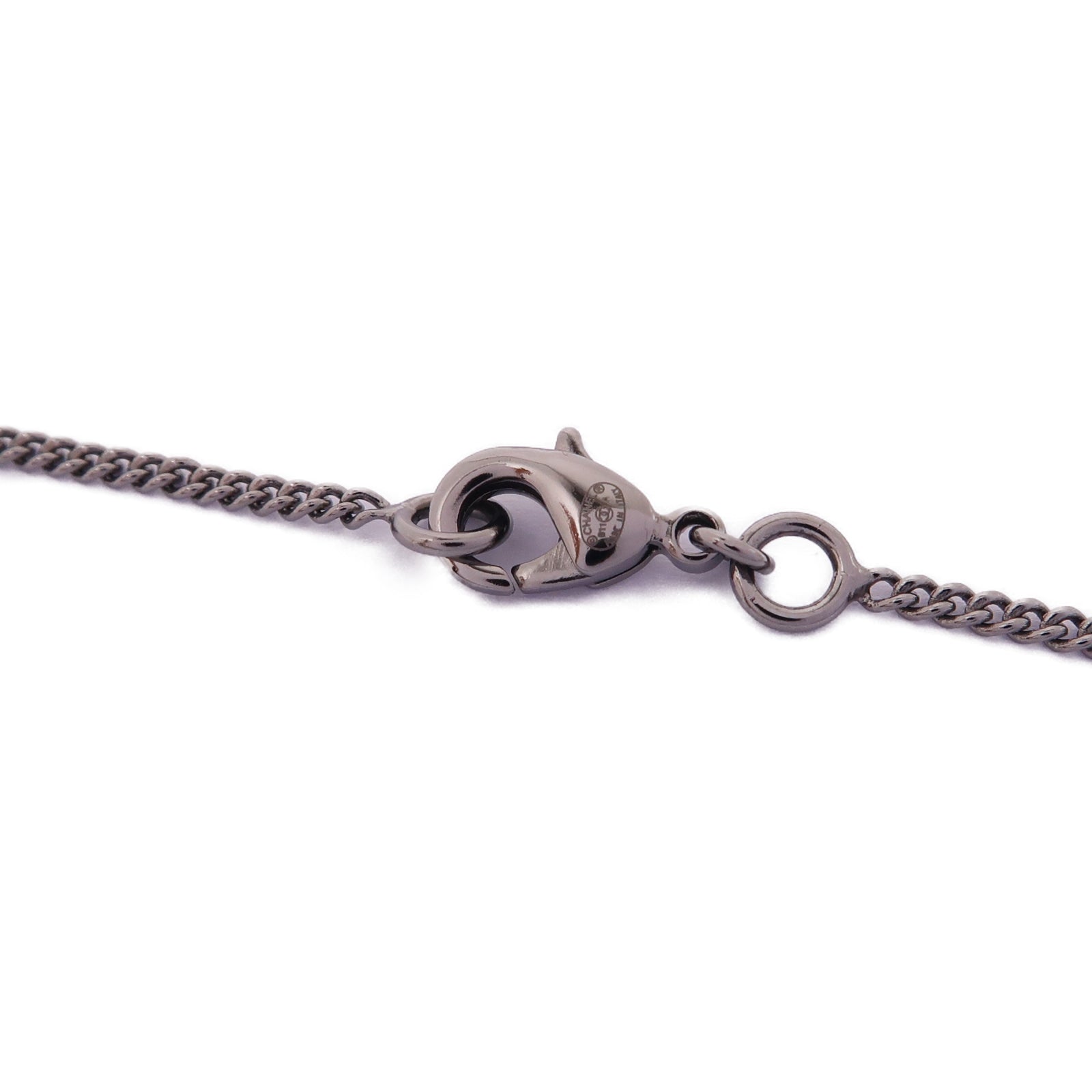 CHANEL 金屬Necklace項鍊銀色/黑色