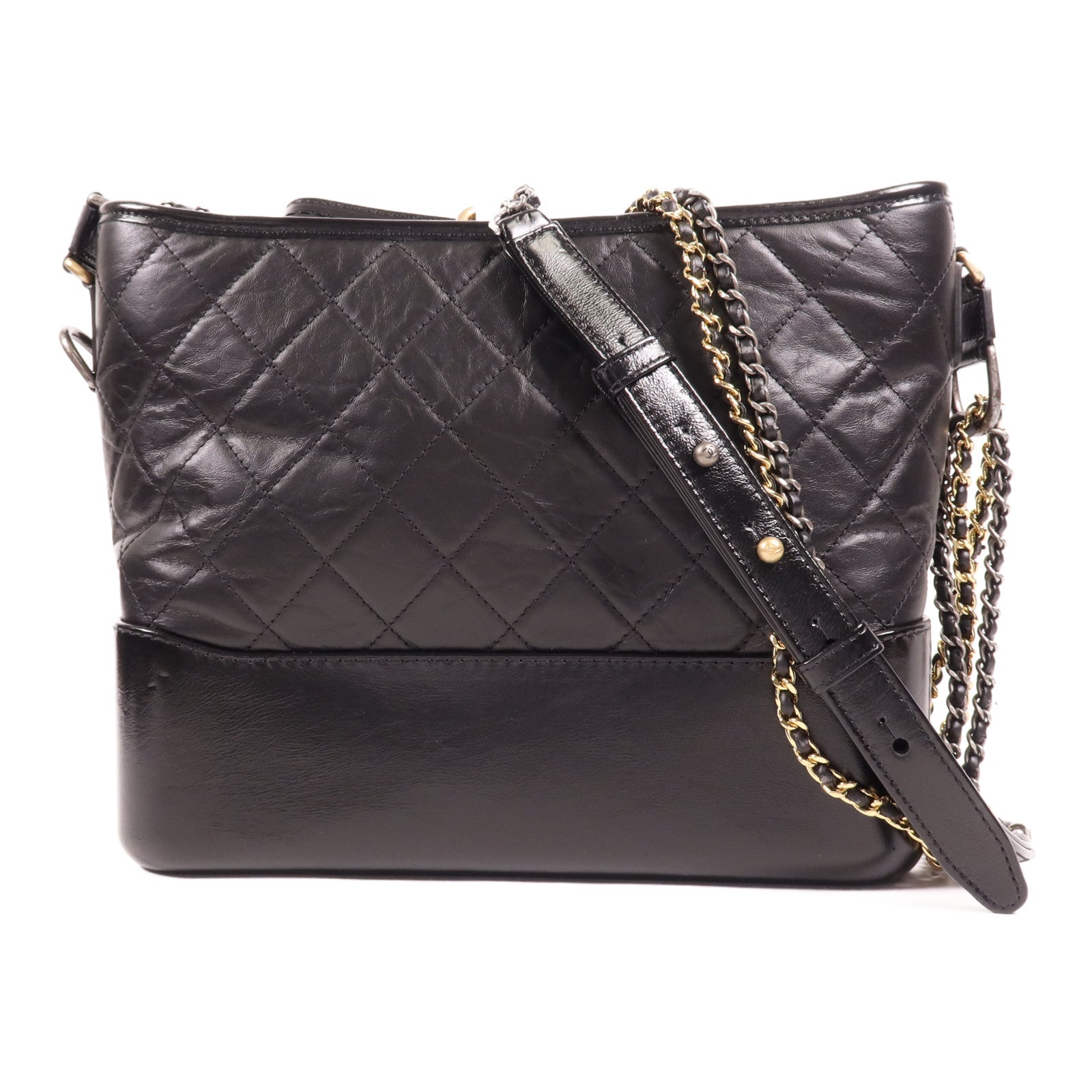 CHANEL 【激減優惠】牛皮皮革Gabrielle鏈帶肩背袋