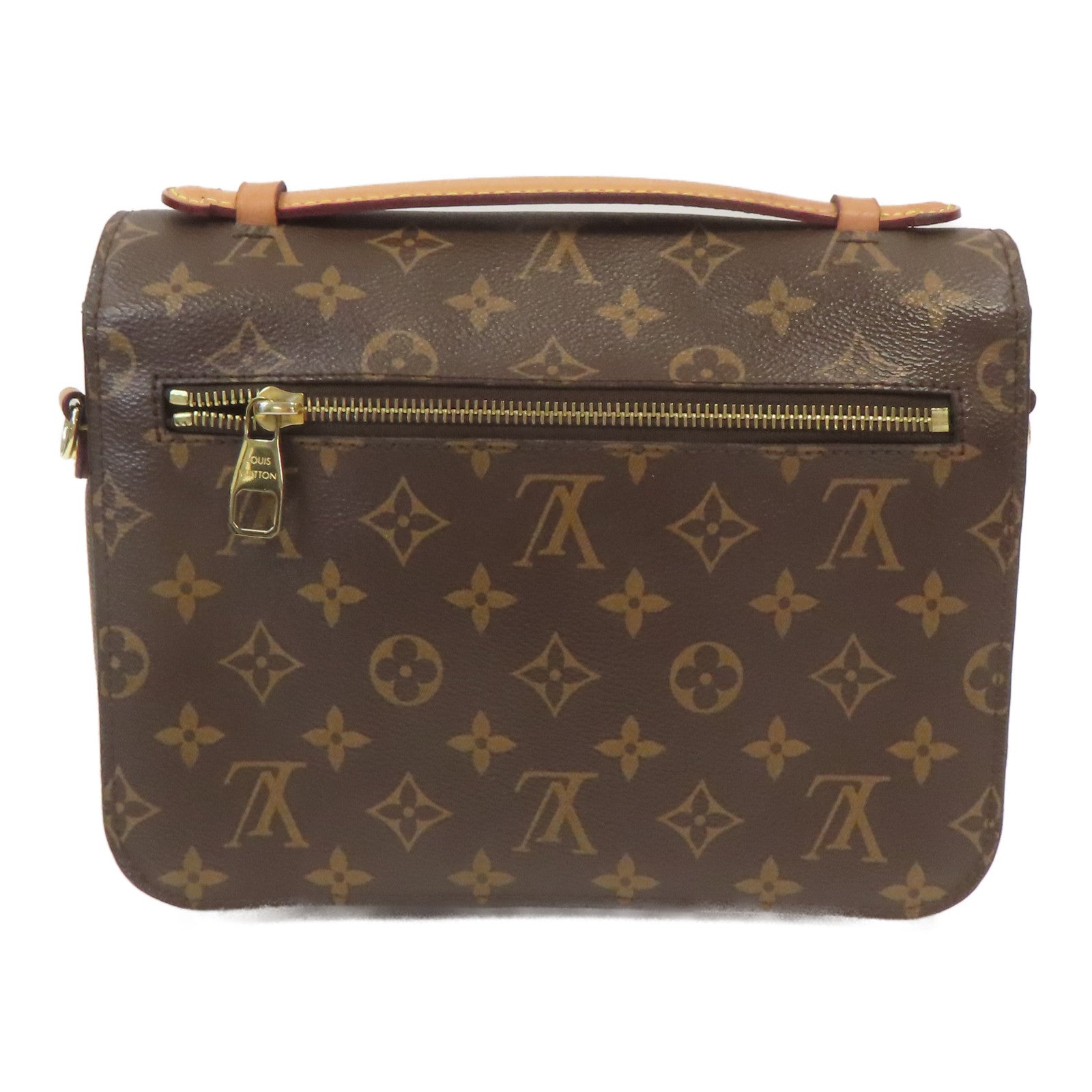 LOUIS VUITTON Monogram Pochette Metis金扣手挽肩背兩用袋啡色
