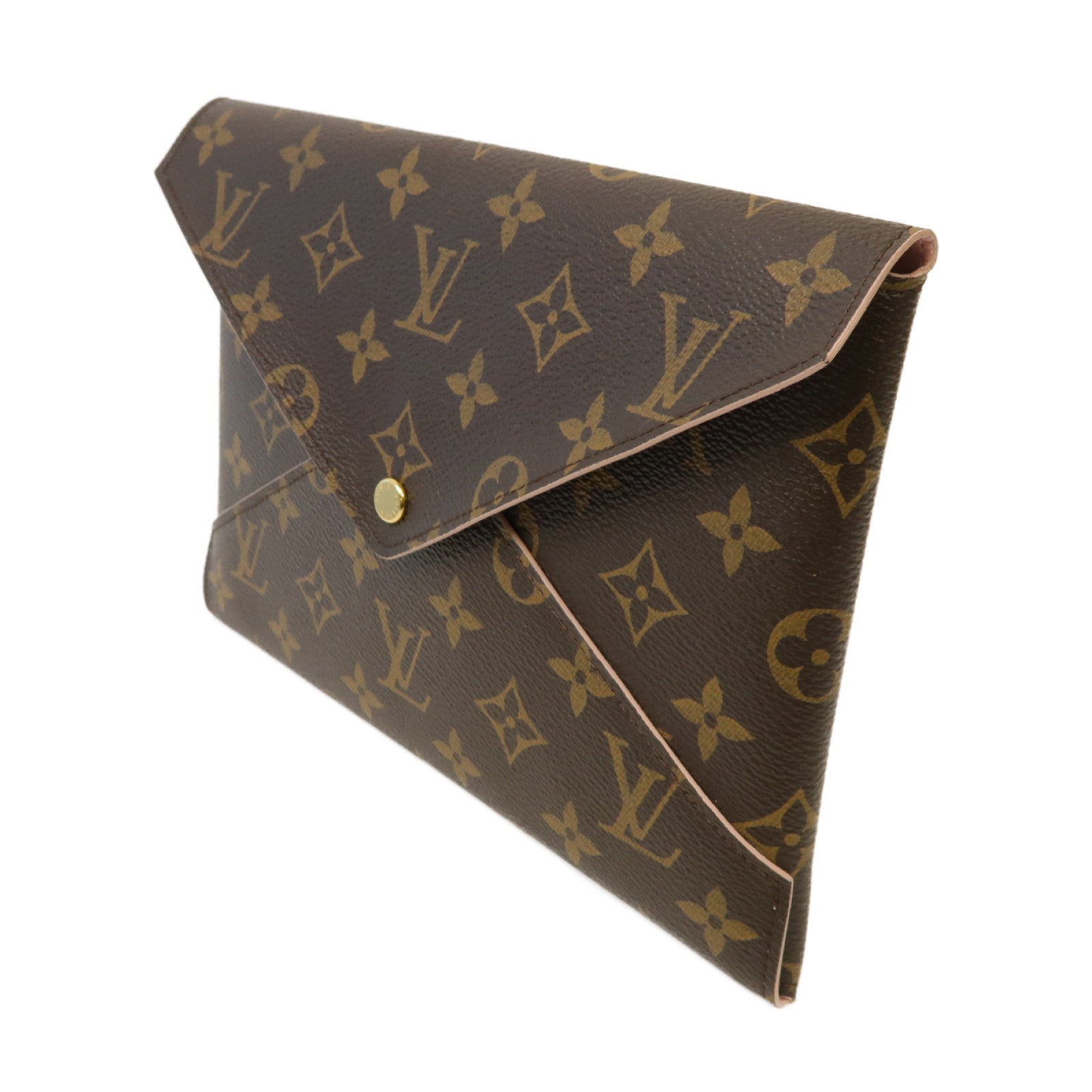 LOUIS VUITTON 【激減優惠】Monogram Kirigami Pochette金扣手拿包啡色