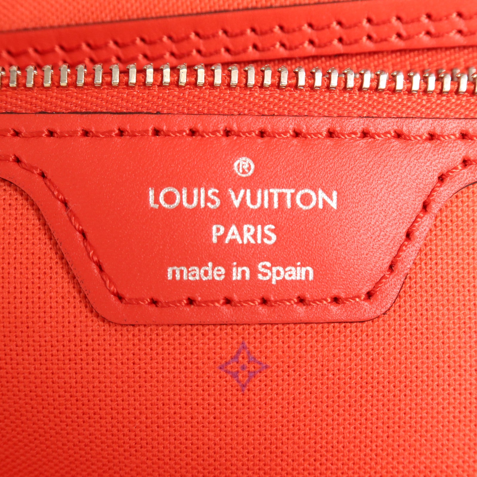 LOUIS VUITTON Monogram Escale Neverfull MM銀扣肩背袋/手挽袋