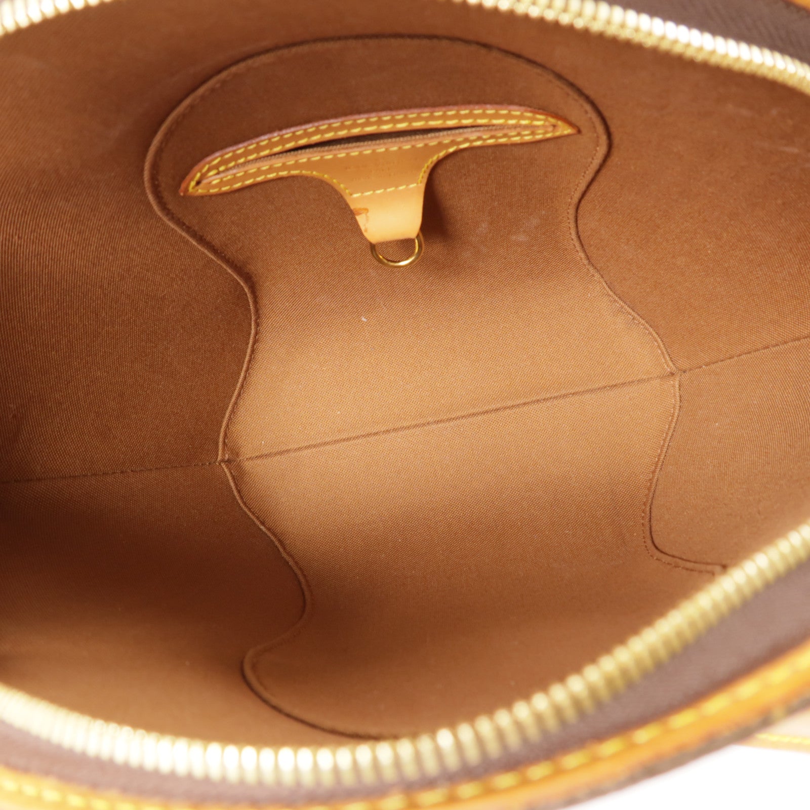 LOUIS VUITTON Monogram Ellipse PM金扣手挽袋棕色