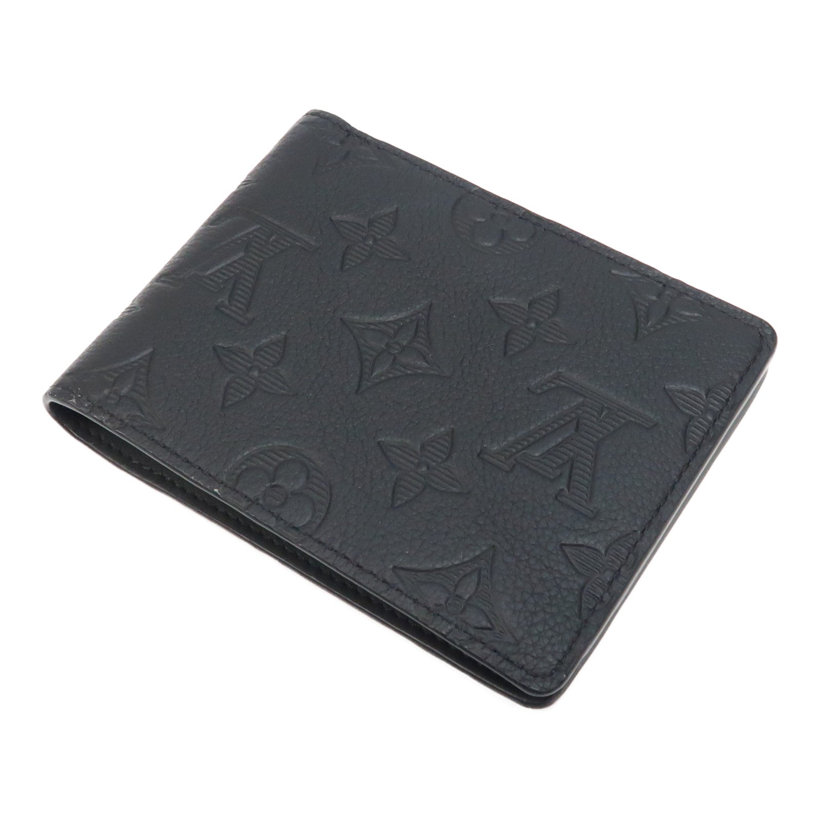 LOUIS VUITTON Monogram Shadow Multiple Wallet錢包黑色