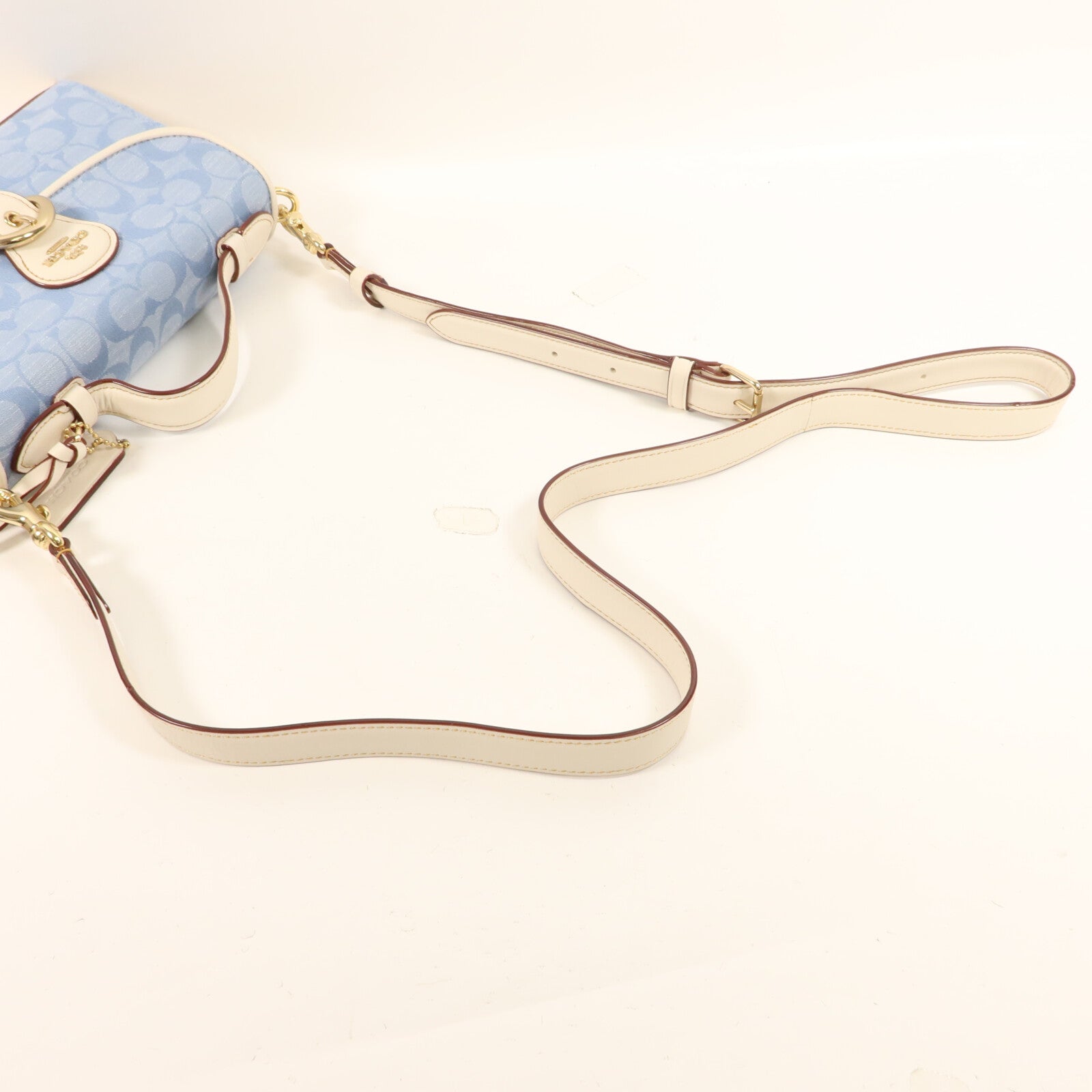 COACH 牛仔布Kleo Top Handle Bag手挽肩背兩用袋