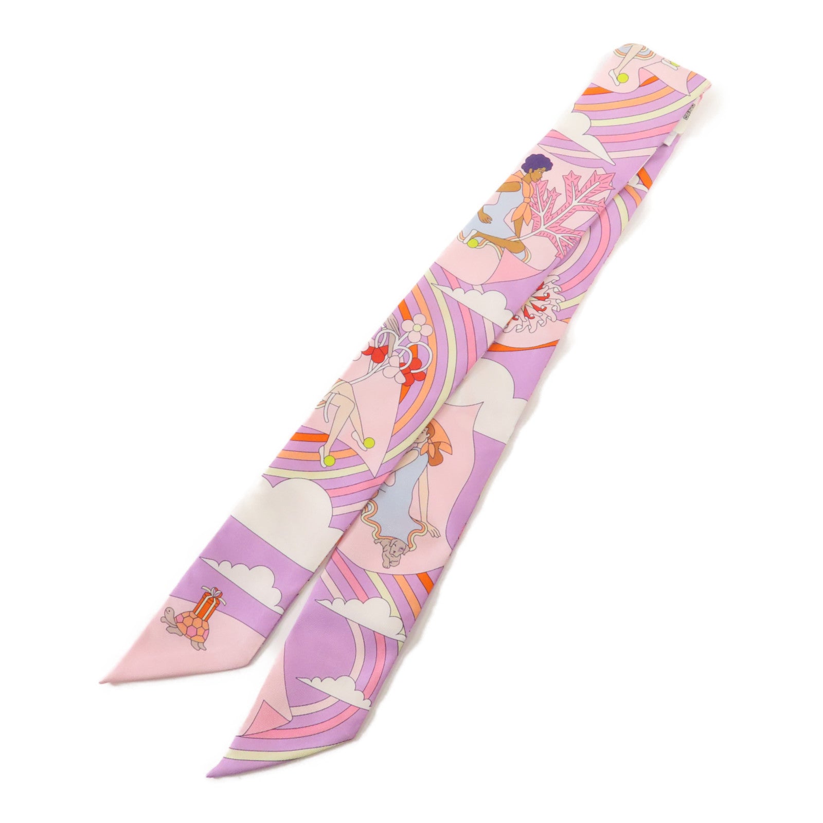 HERMES 絲質Twilly絲巾