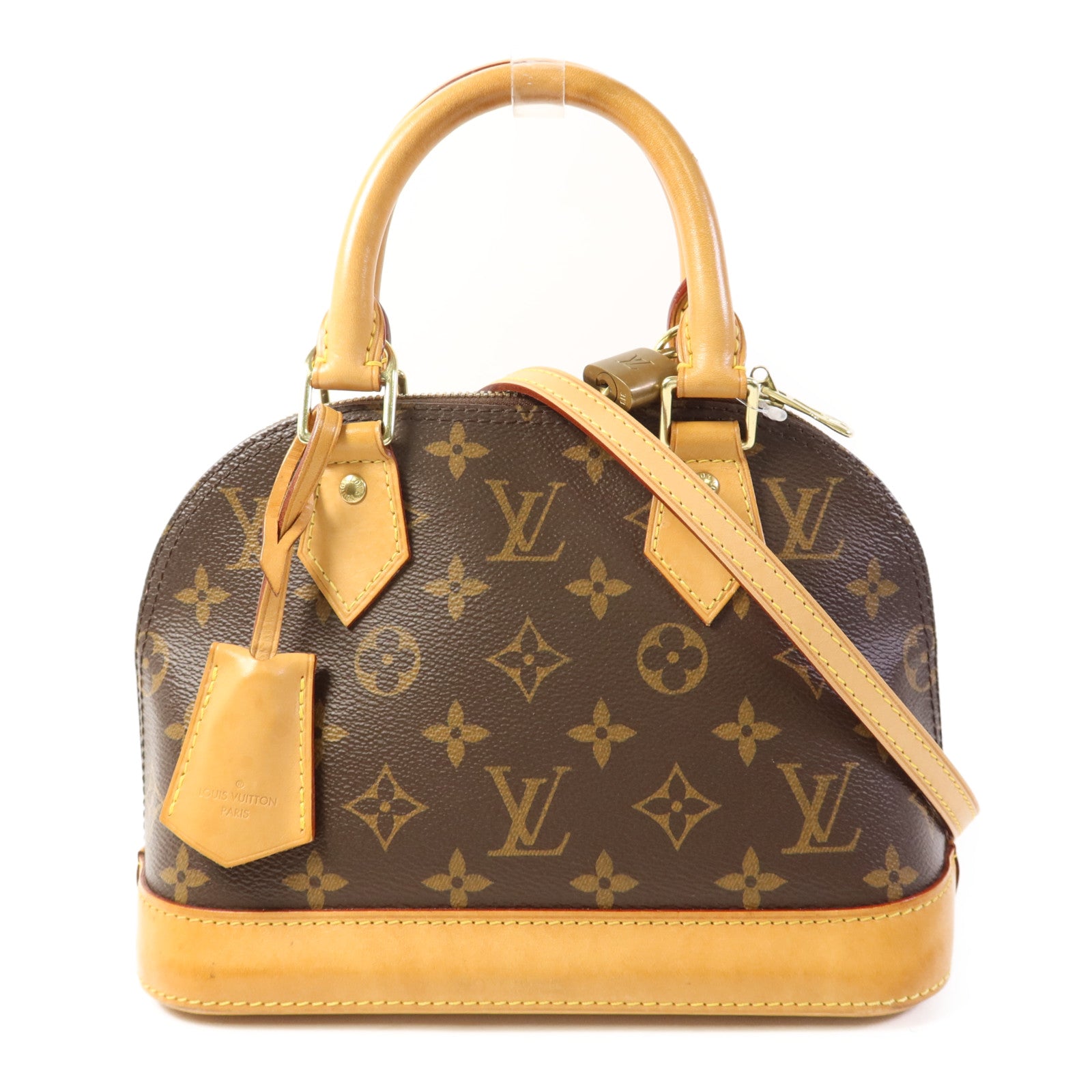 LOUIS VUITTON Monogram Alma BB金扣手挽肩背兩用袋