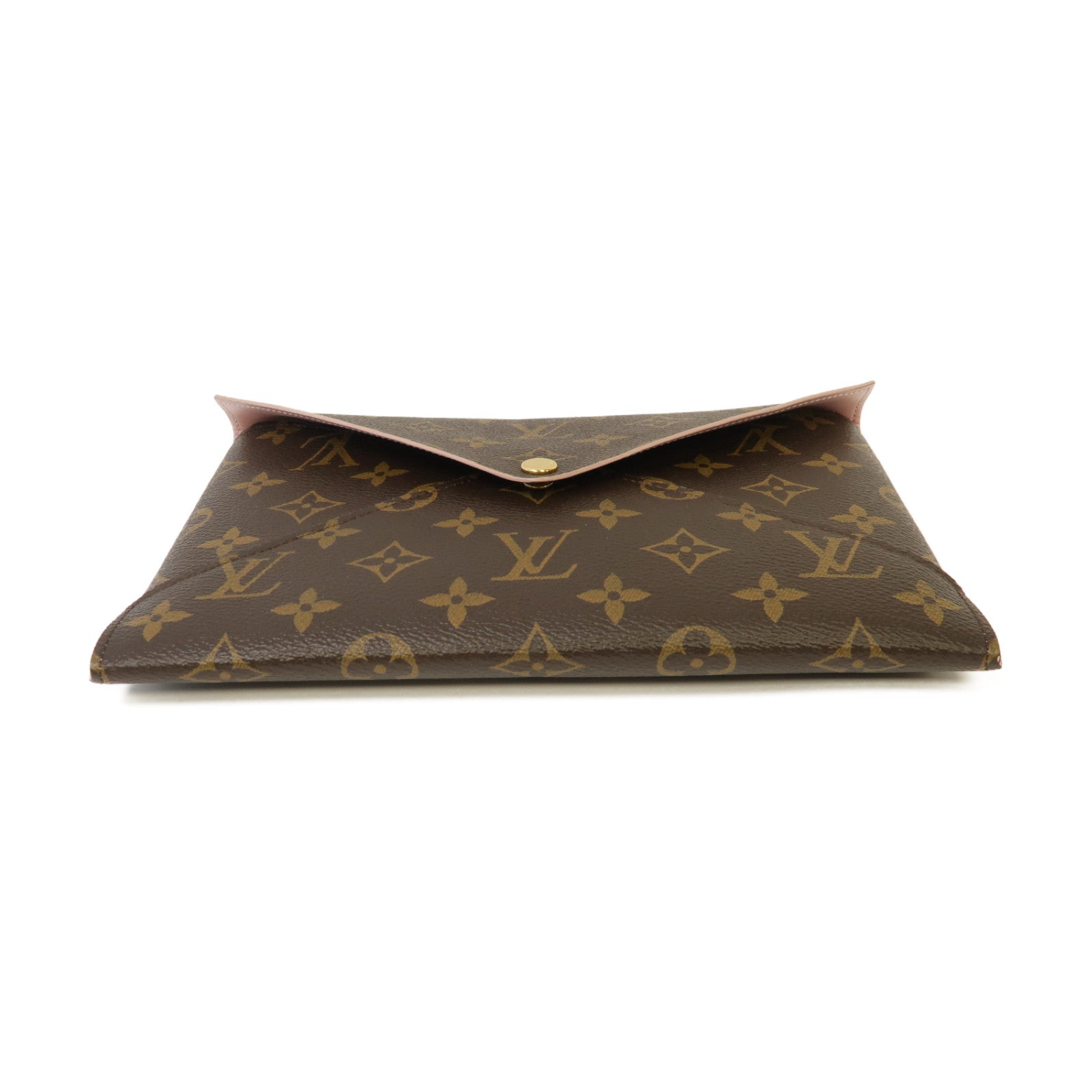 LOUIS VUITTON 【激減優惠】Monogram Kirigami Pochette金扣手拿包啡色