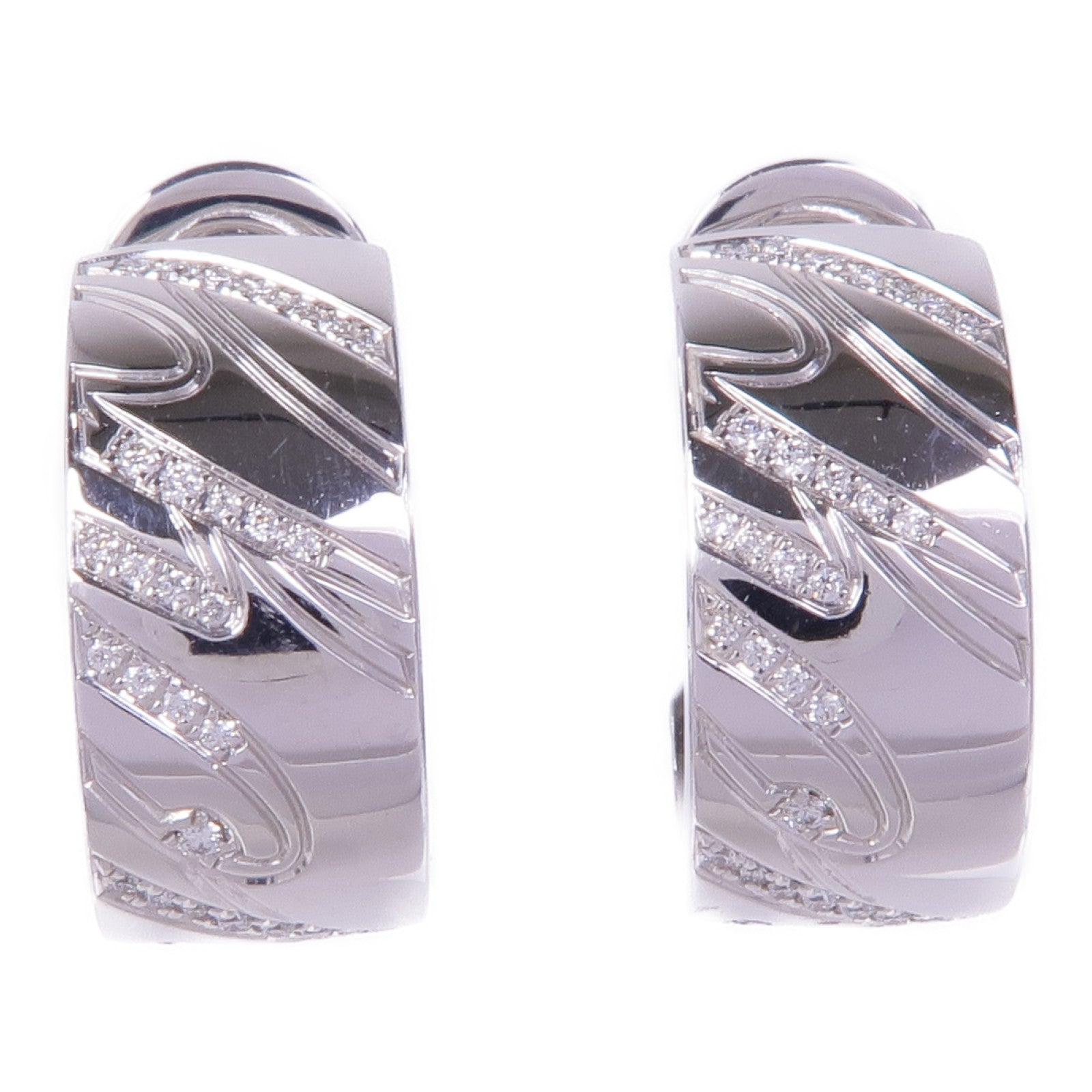 Chopard 18K白金Chopardissimo Earrings鑽石耳環