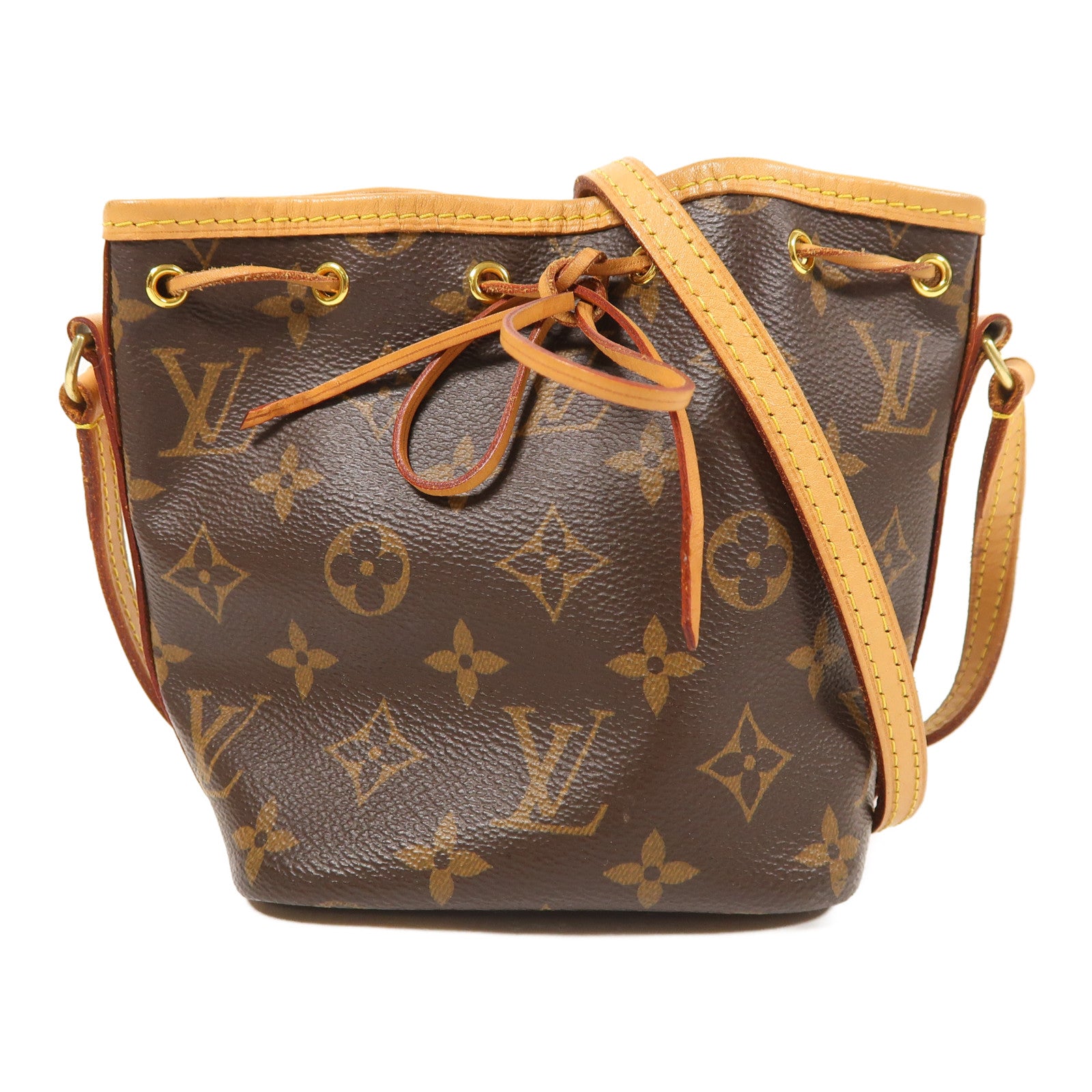 LOUIS VUITTON Monogram Nano Noe金扣肩背袋