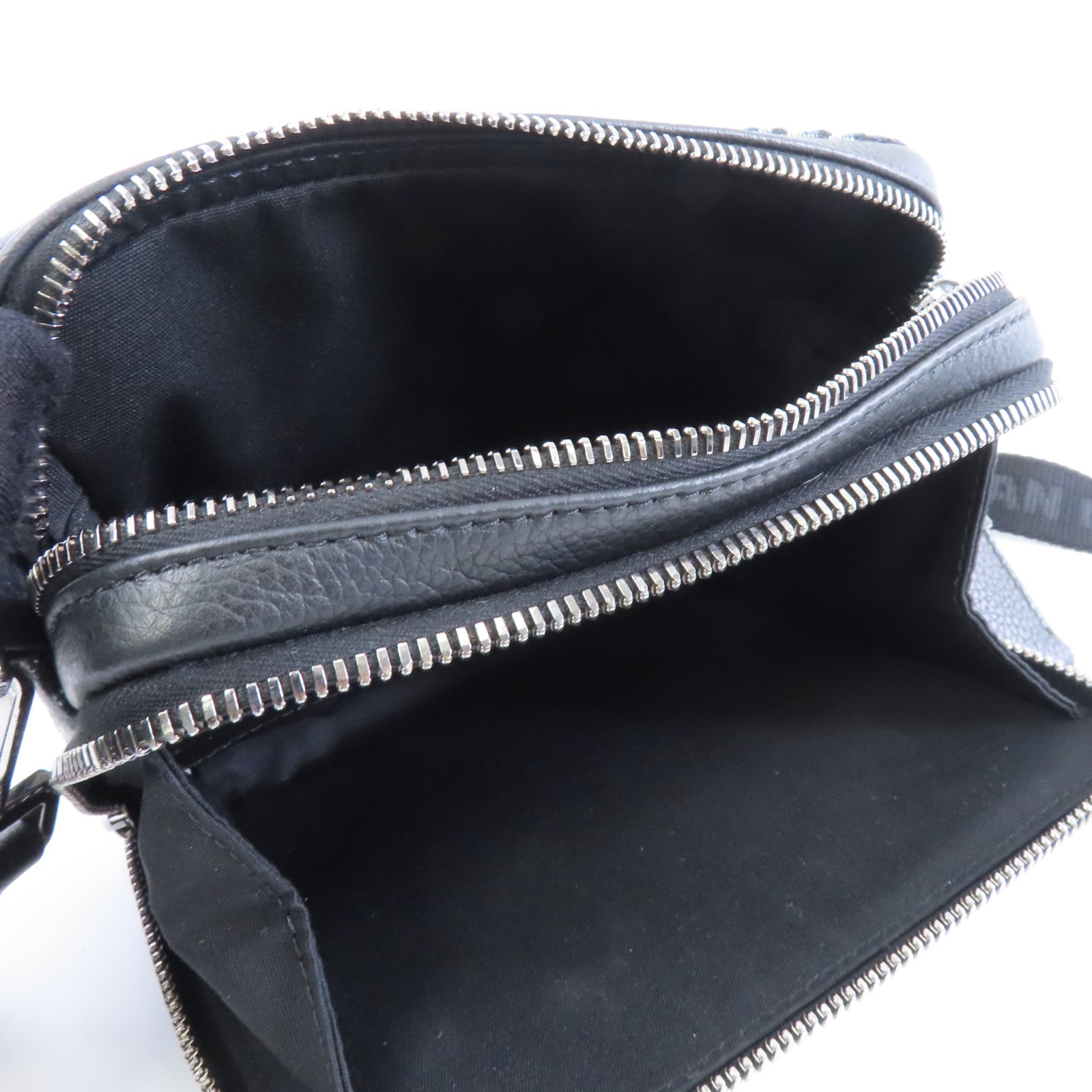 Dior 帆布Zipped Pouch With Strap銀扣肩背袋藍色