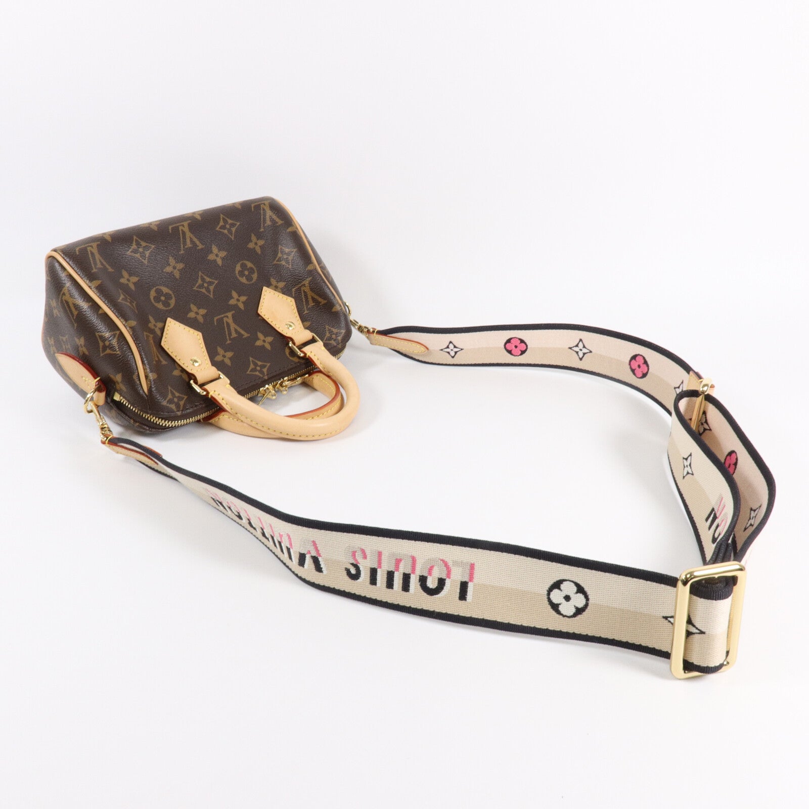 LOUIS VUITTON Monogram Speedy Bandouliere 20手挽肩背兩用袋
