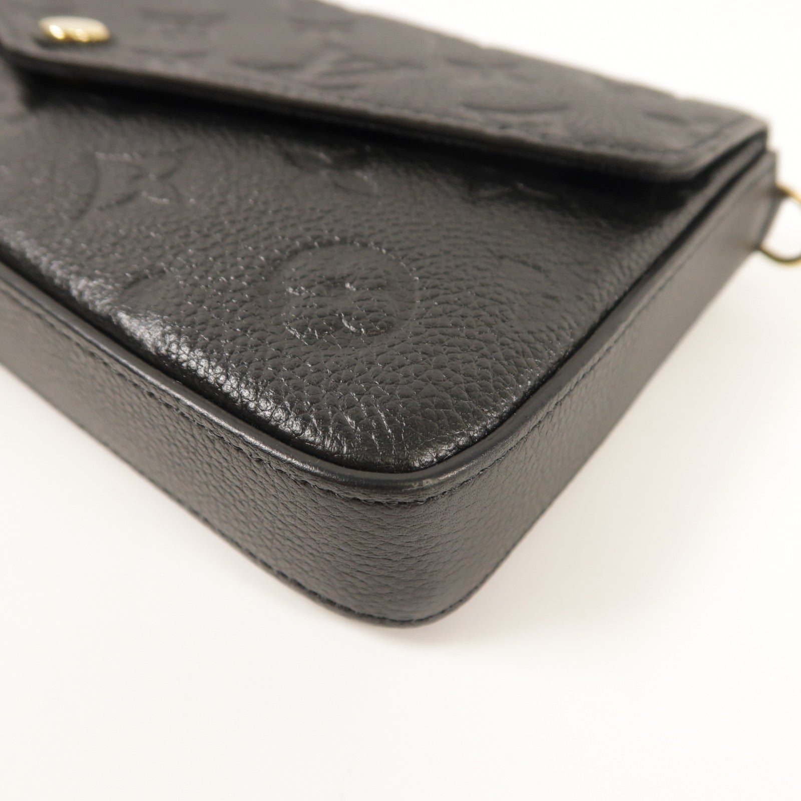 LOUIS VUITTON Monogram Empreinte Felicie Pochette金扣肩背袋
