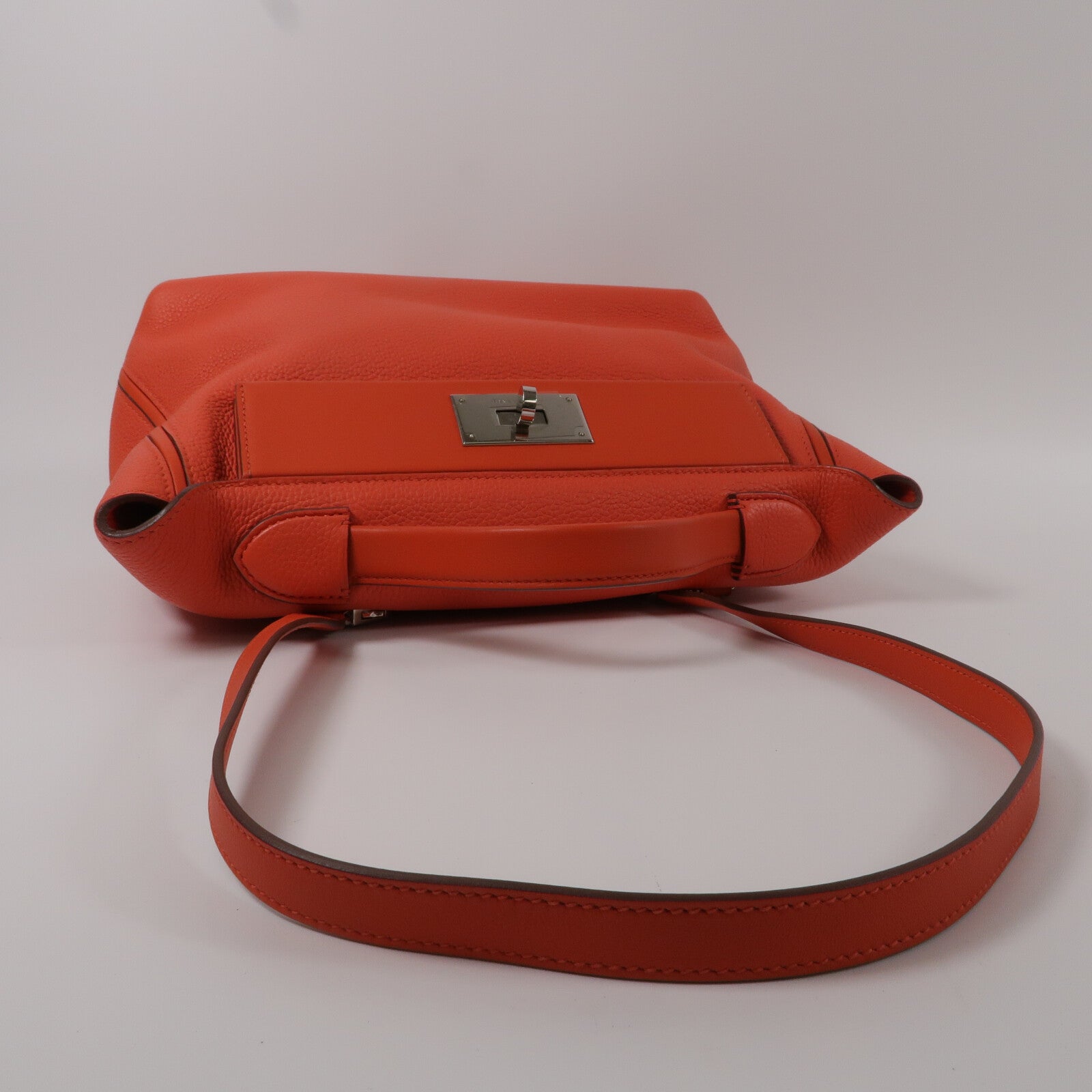 HERMES Clemence皮革24/24 29cm手挽肩背兩用袋Capucine