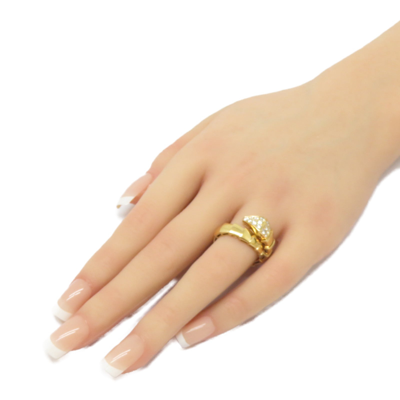 BVLGARI 18K黃金Serpenti Viper M戒指