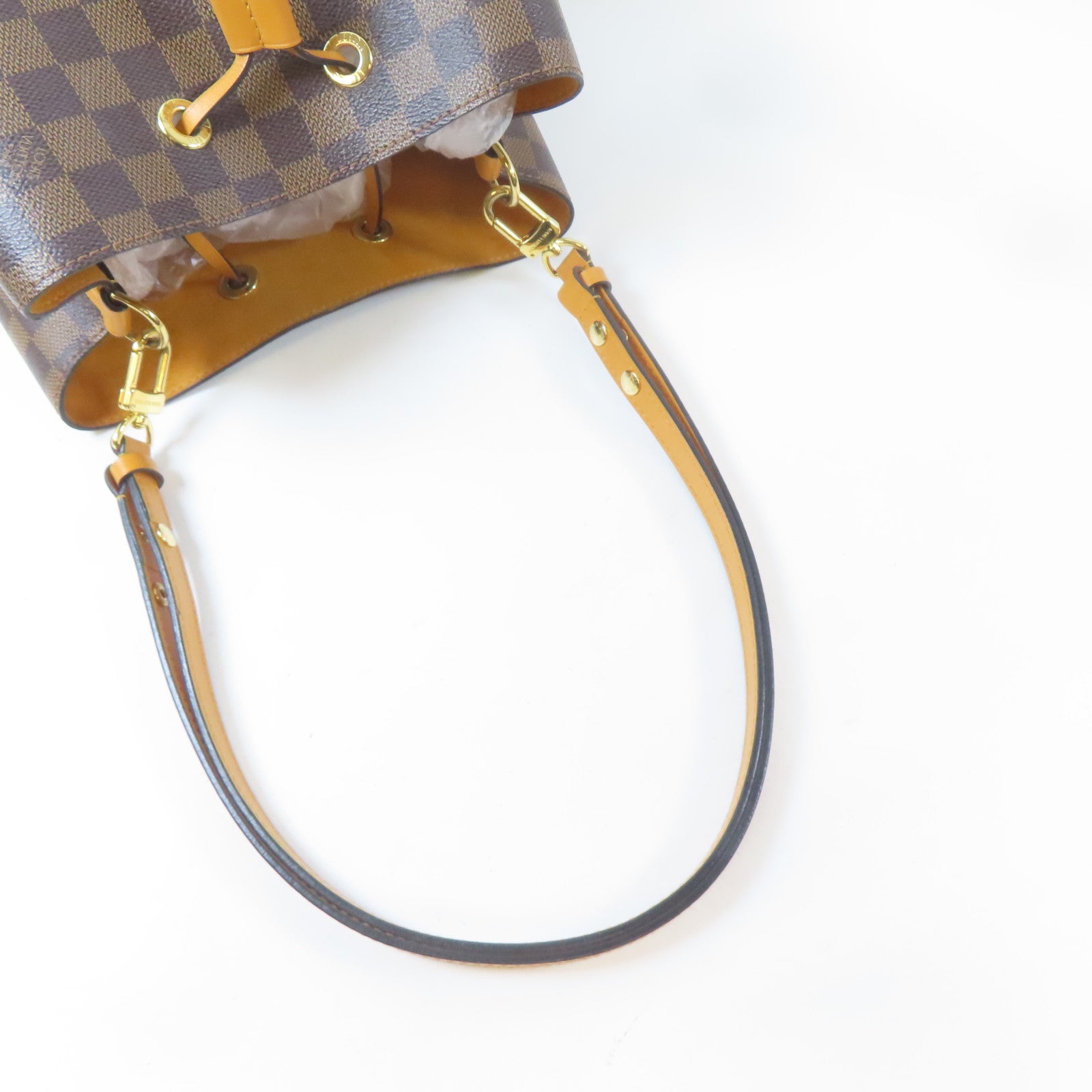 LOUIS VUITTON Damier Neo Noe金扣肩背袋啡色