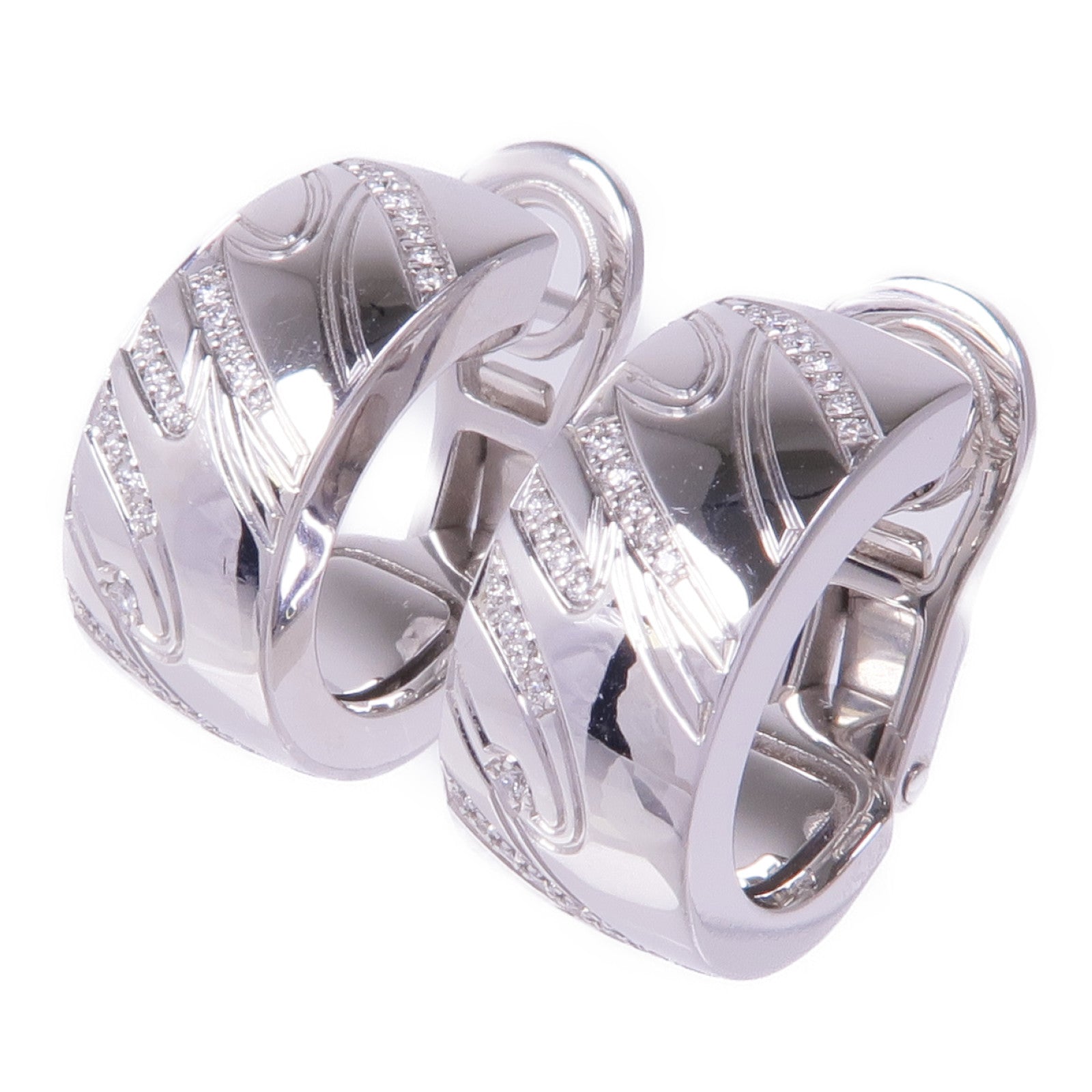 Chopard 18K白金Chopardissimo Earrings鑽石耳環