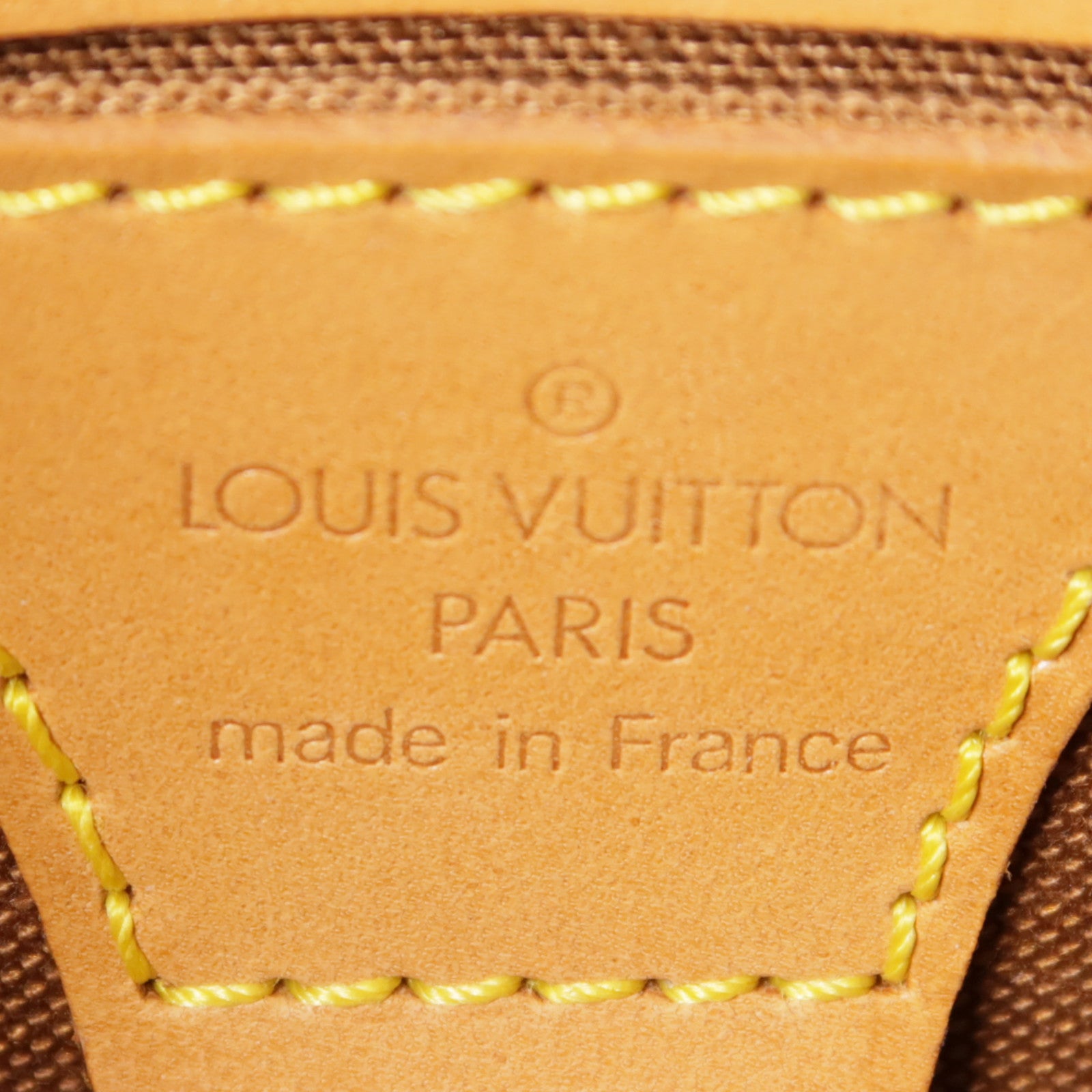 LOUIS VUITTON Monogram Ellipse PM金扣手挽袋棕色