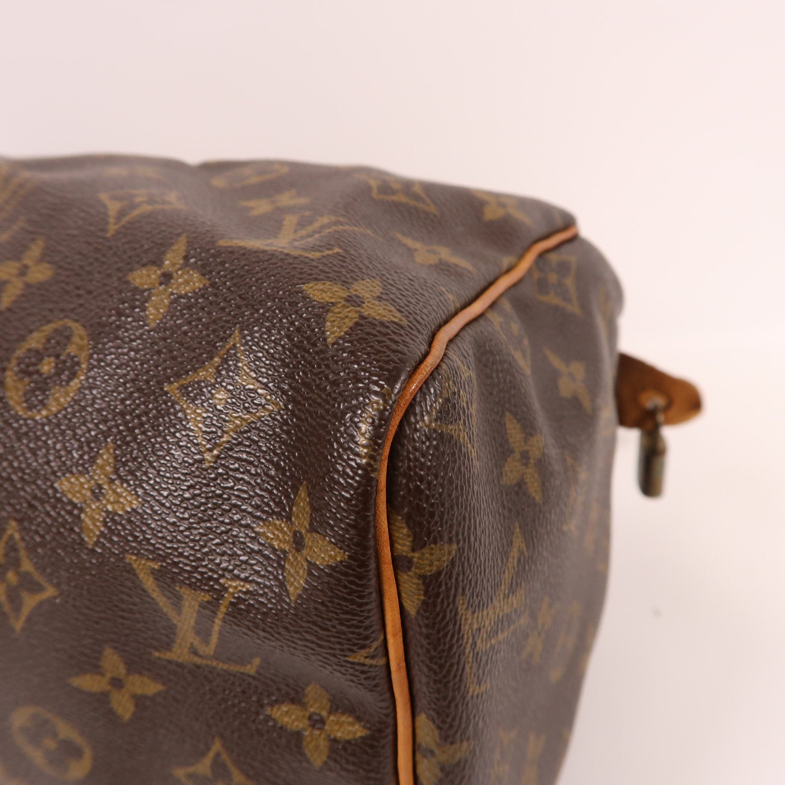 LOUIS VUITTON 【激減優惠】Monogram Speedy 30金扣手挽袋棕色