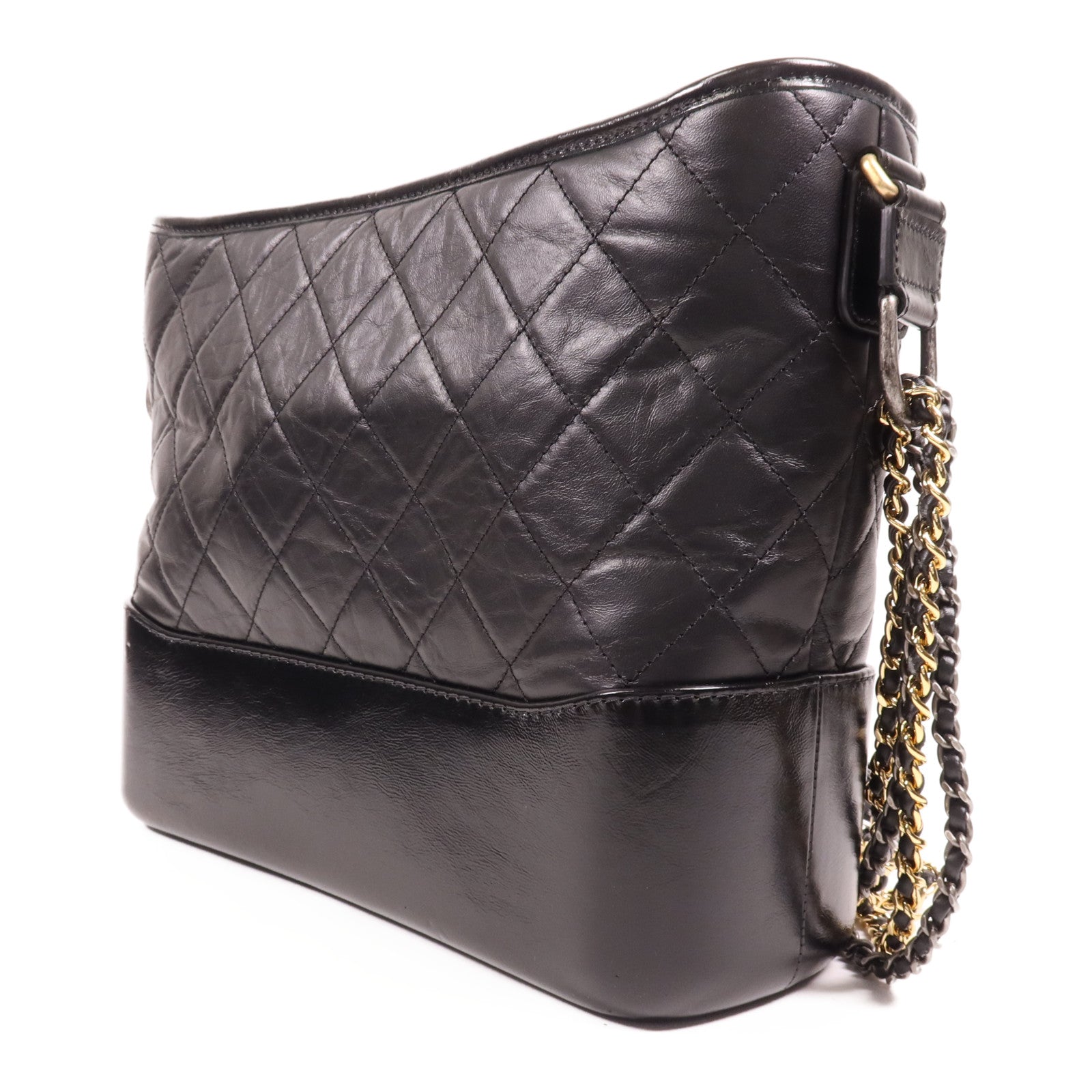 CHANEL 牛皮皮革Gabrielle鏈帶肩背袋