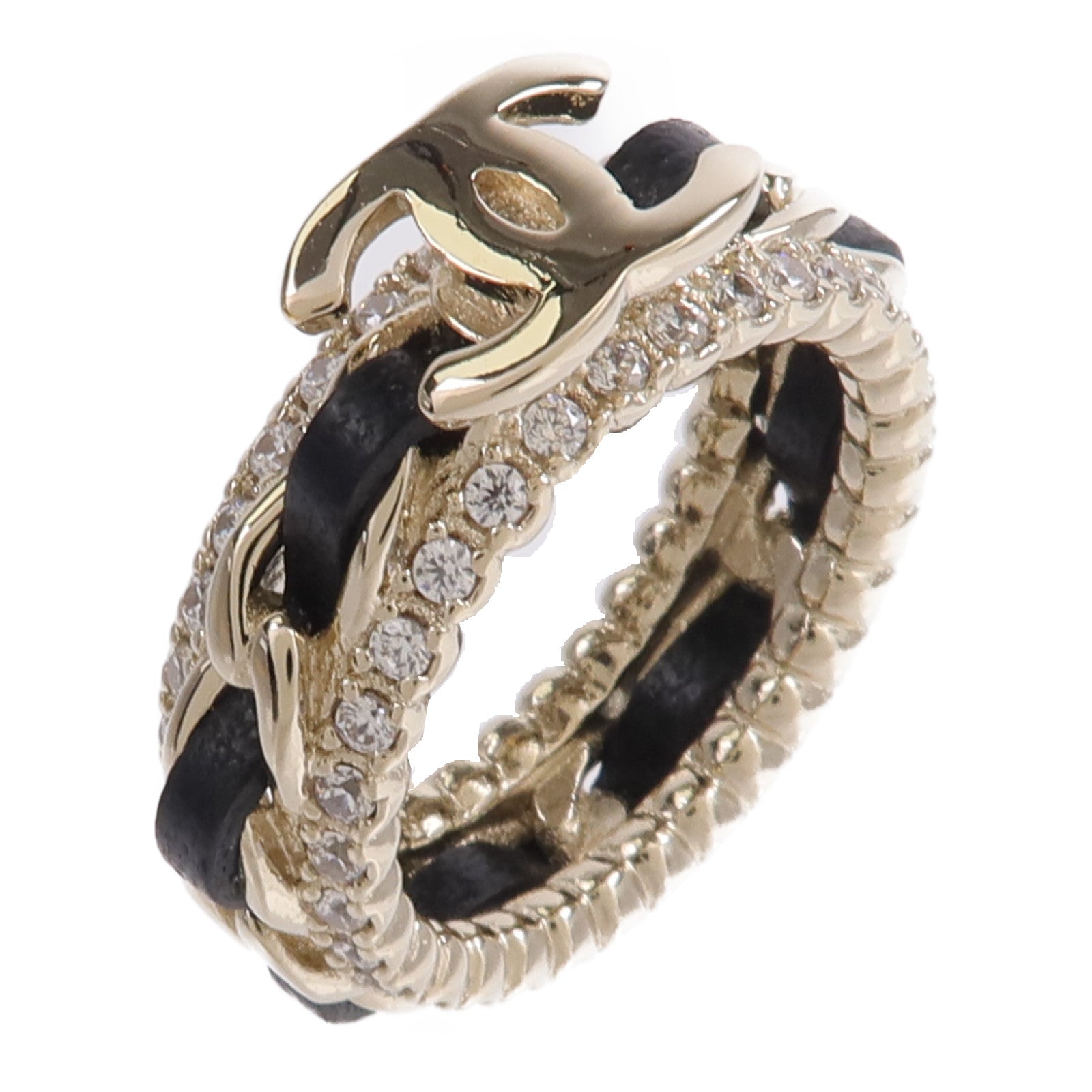 CHANEL 金屬/皮革Ring戒指