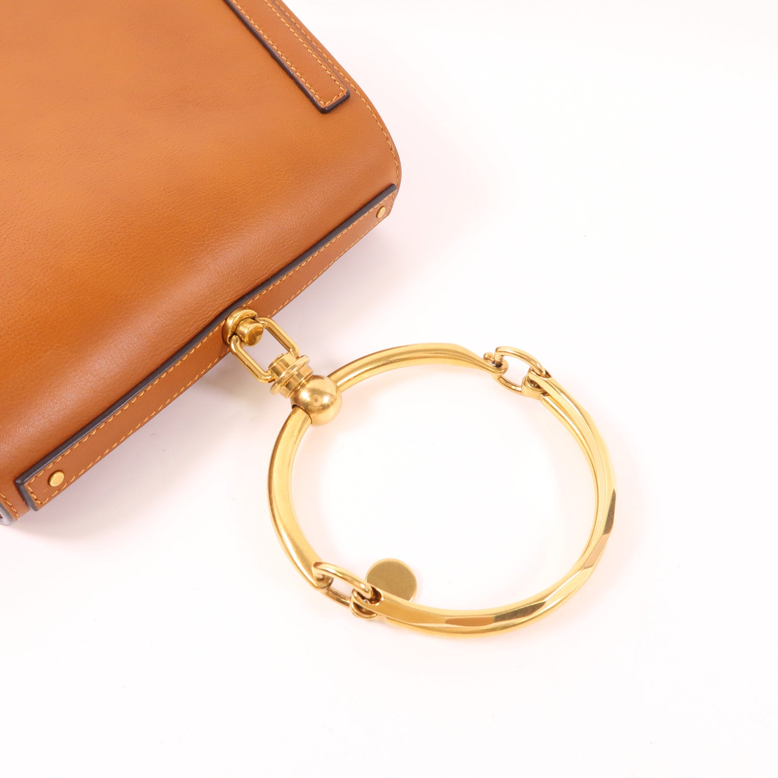 Chloe 牛皮皮革Nile Medium金扣手挽肩背兩用袋