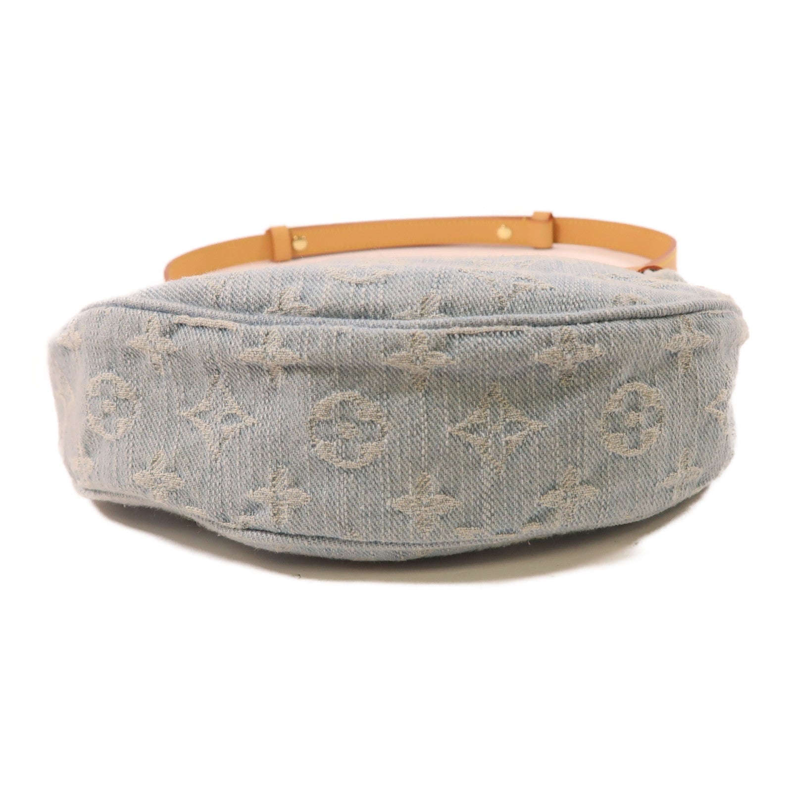 LOUIS VUITTON LV GHW Denim Loop Shoulder Bag M24846 Denim Blue