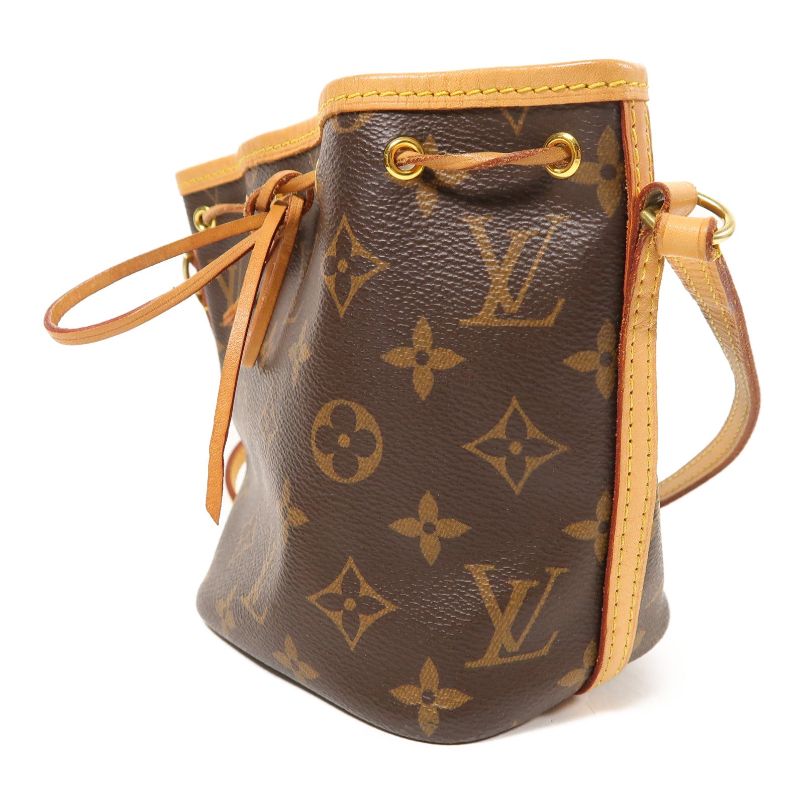 LOUIS VUITTON Monogram Nano Noe金扣肩背袋