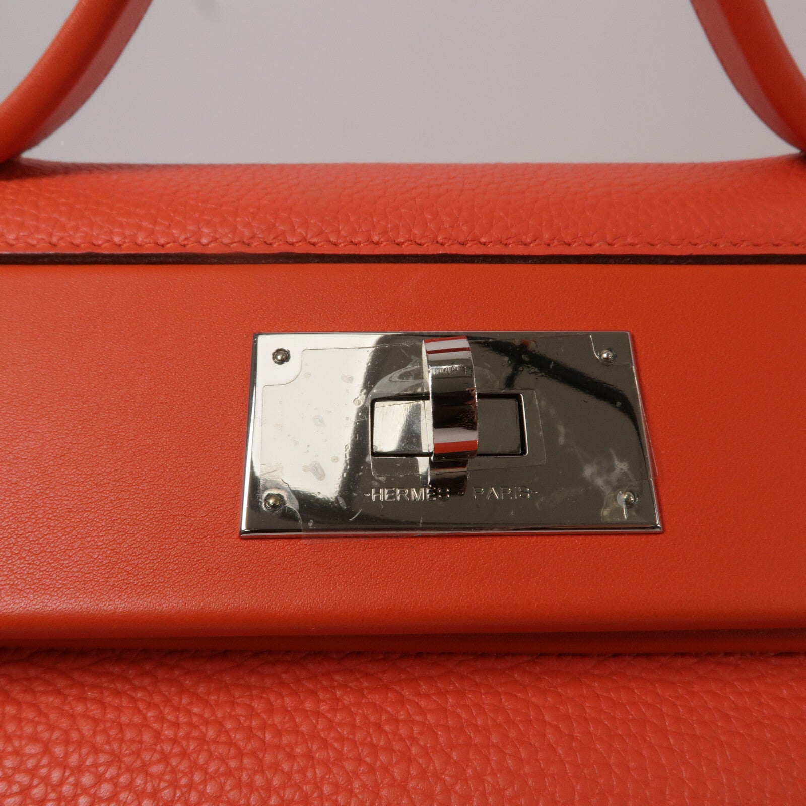 HERMES Clemence皮革24/24 29cm手挽肩背兩用袋Capucine