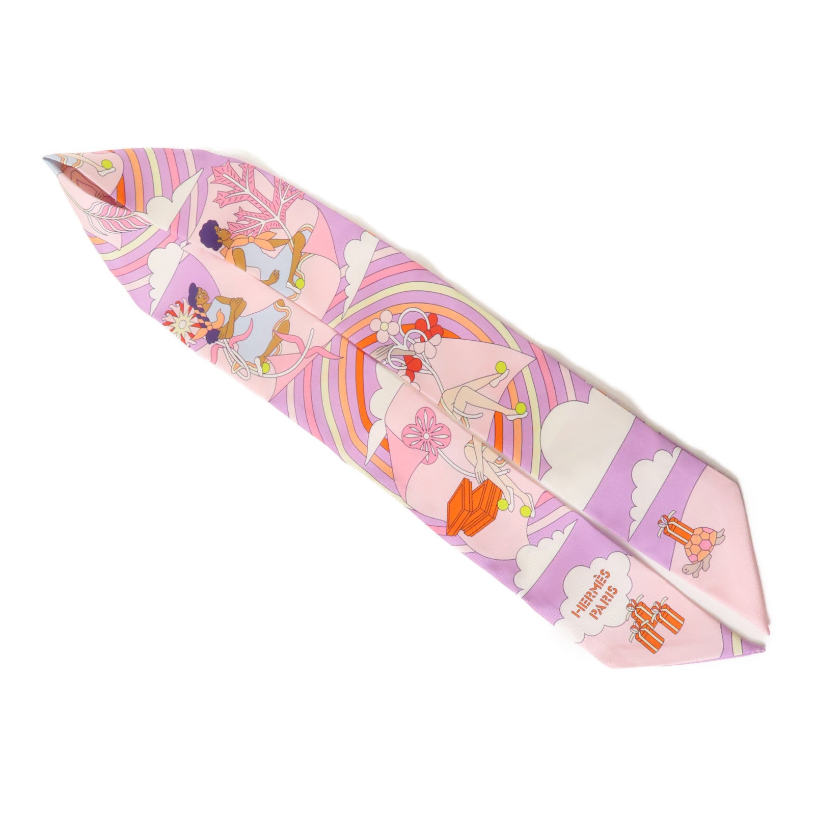 HERMES 絲質Twilly絲巾