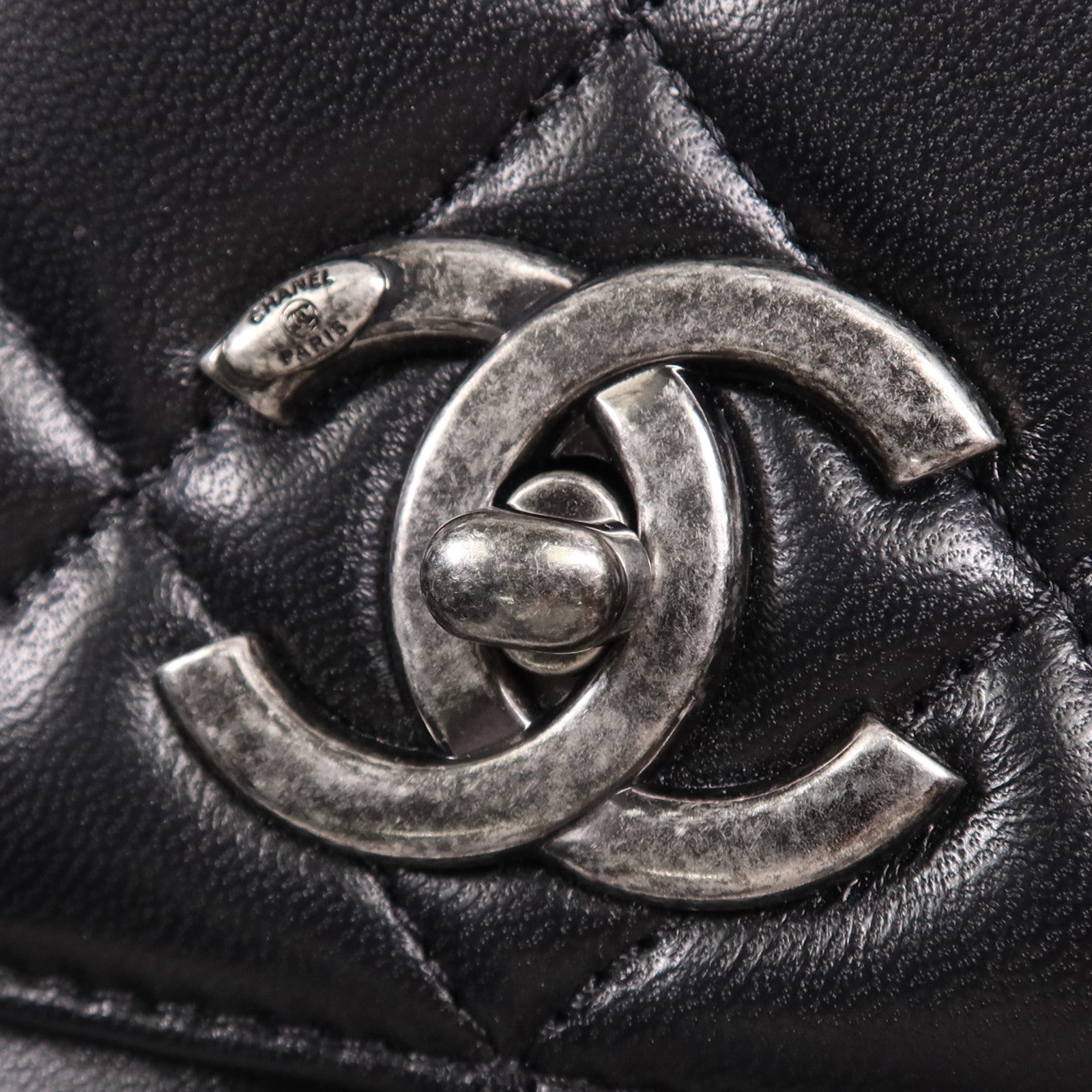 CHANEL 羊皮皮革Trendy cc銀扣鏈帶肩背袋