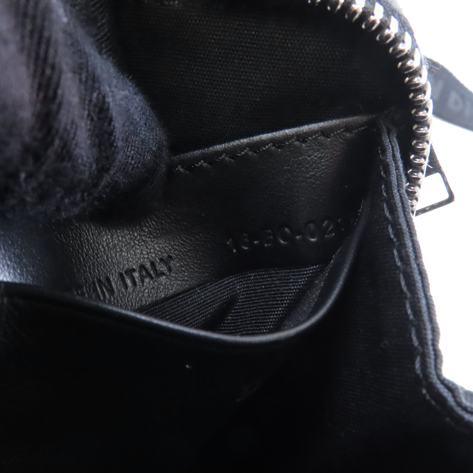 Dior 帆布Zipped Pouch With Strap銀扣肩背袋藍色