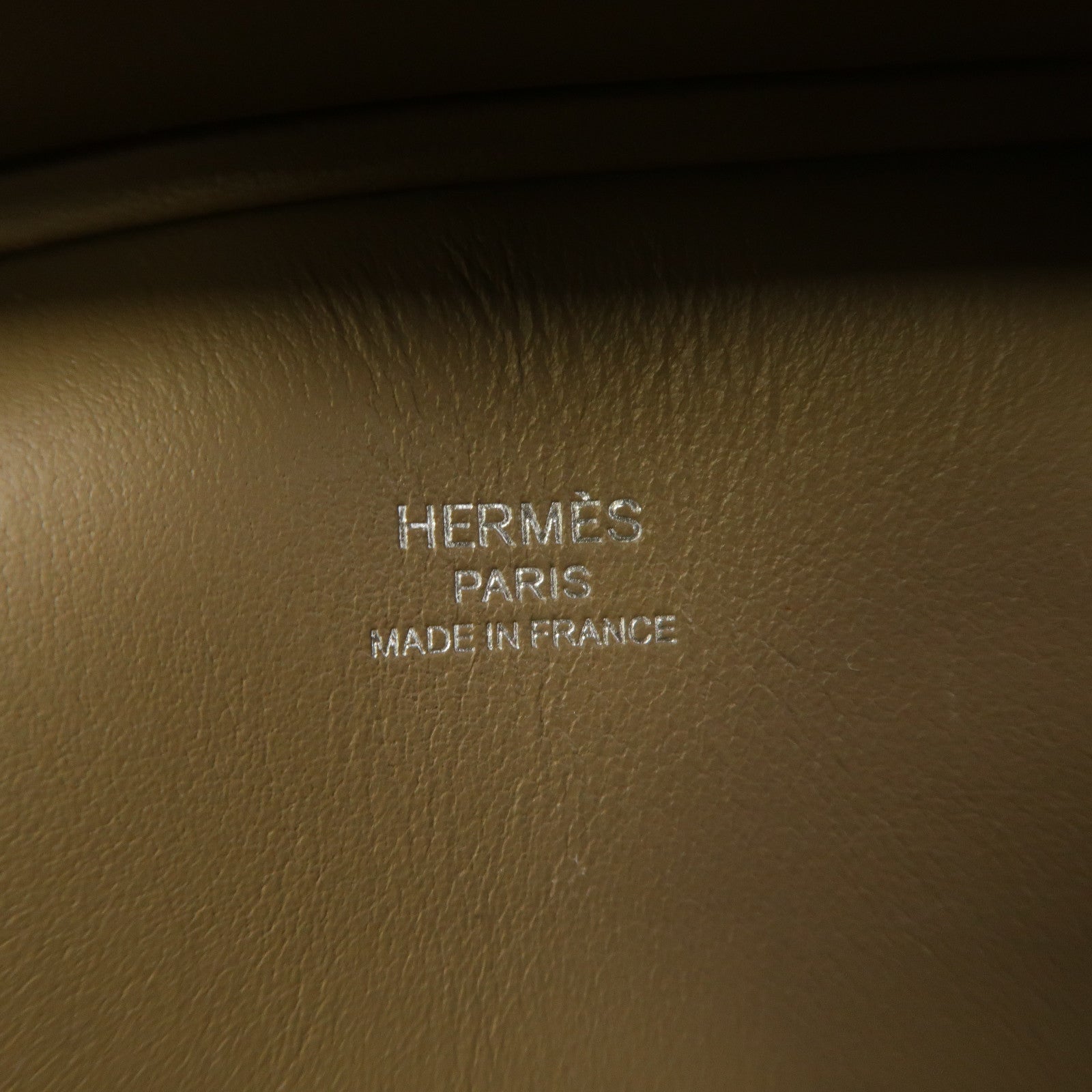 HERMES Swift皮革Mini Jypsiere銀扣肩背袋大象灰色