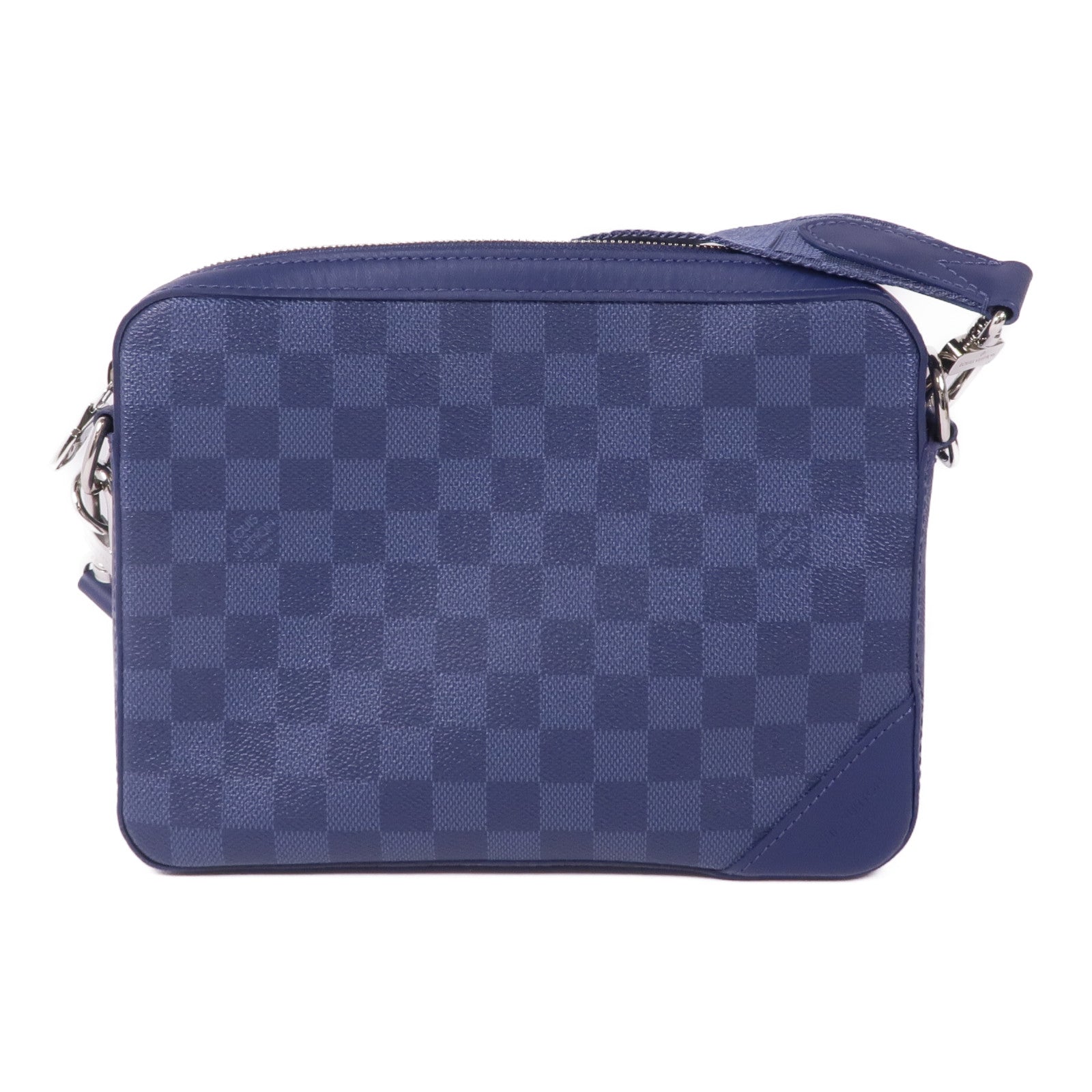 LOUIS VUITTON Damier Squared Trio Shoulder Bag銀扣肩背袋