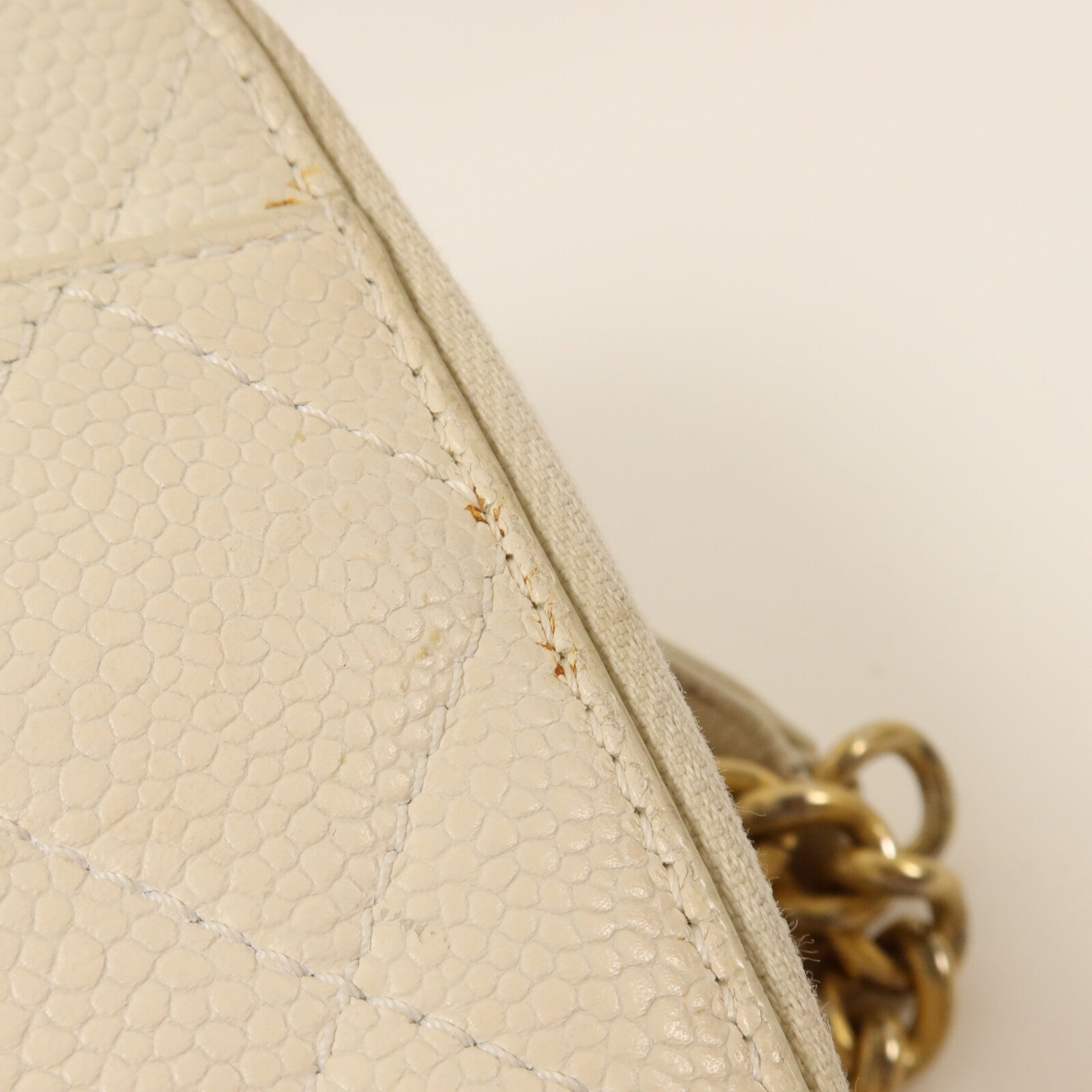 CHANEL 牛皮皮革Camera Case With Top Handle鏈帶手挽肩背兩用袋