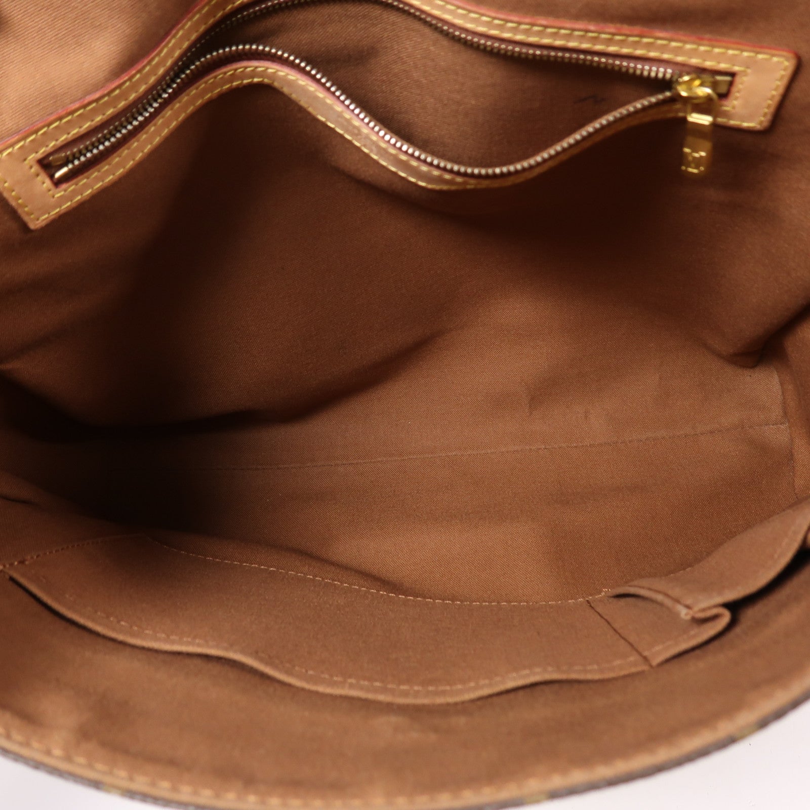 LOUIS VUITTON Monogram Abbesses金扣肩背袋棕色