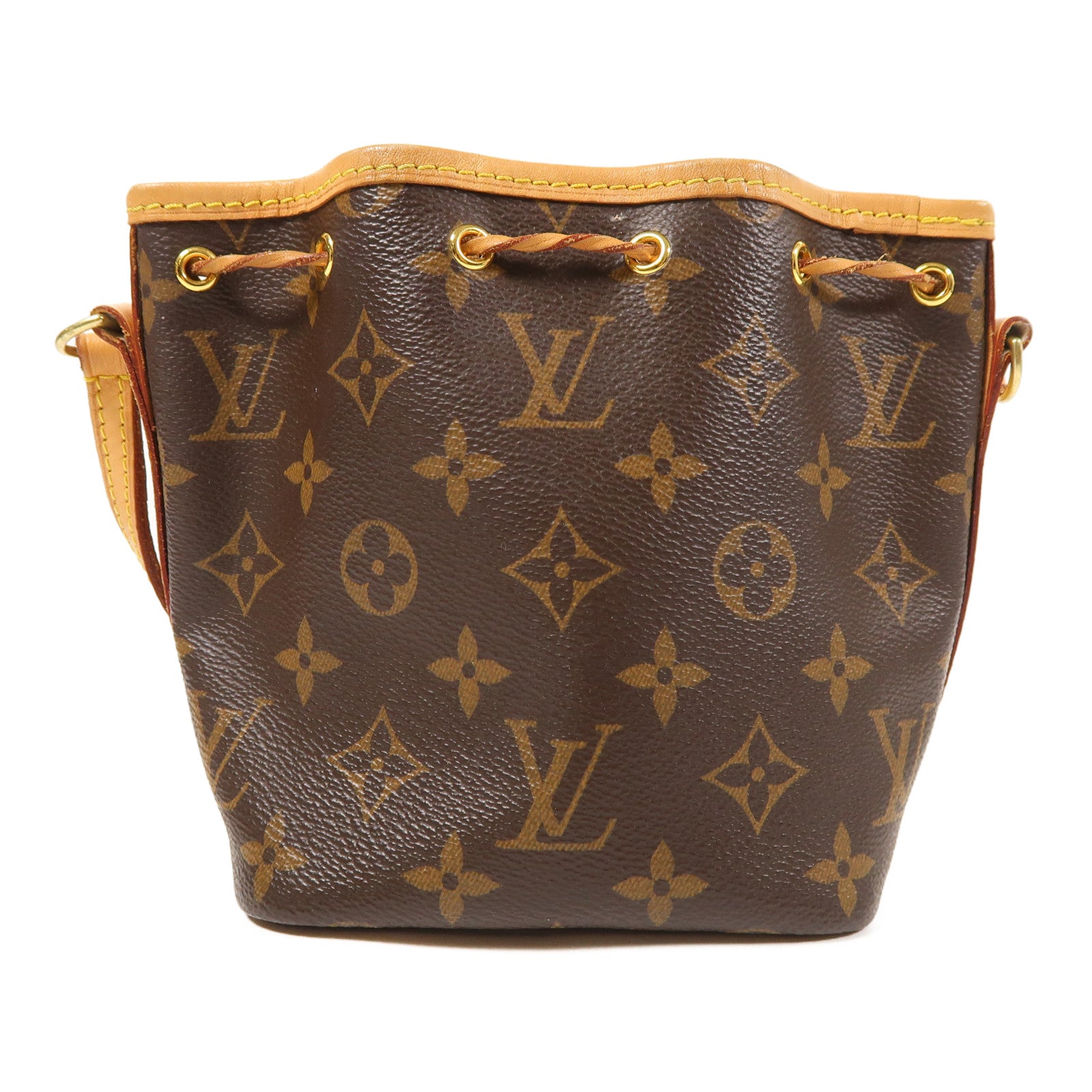 LOUIS VUITTON Monogram Nano Noe金扣肩背袋
