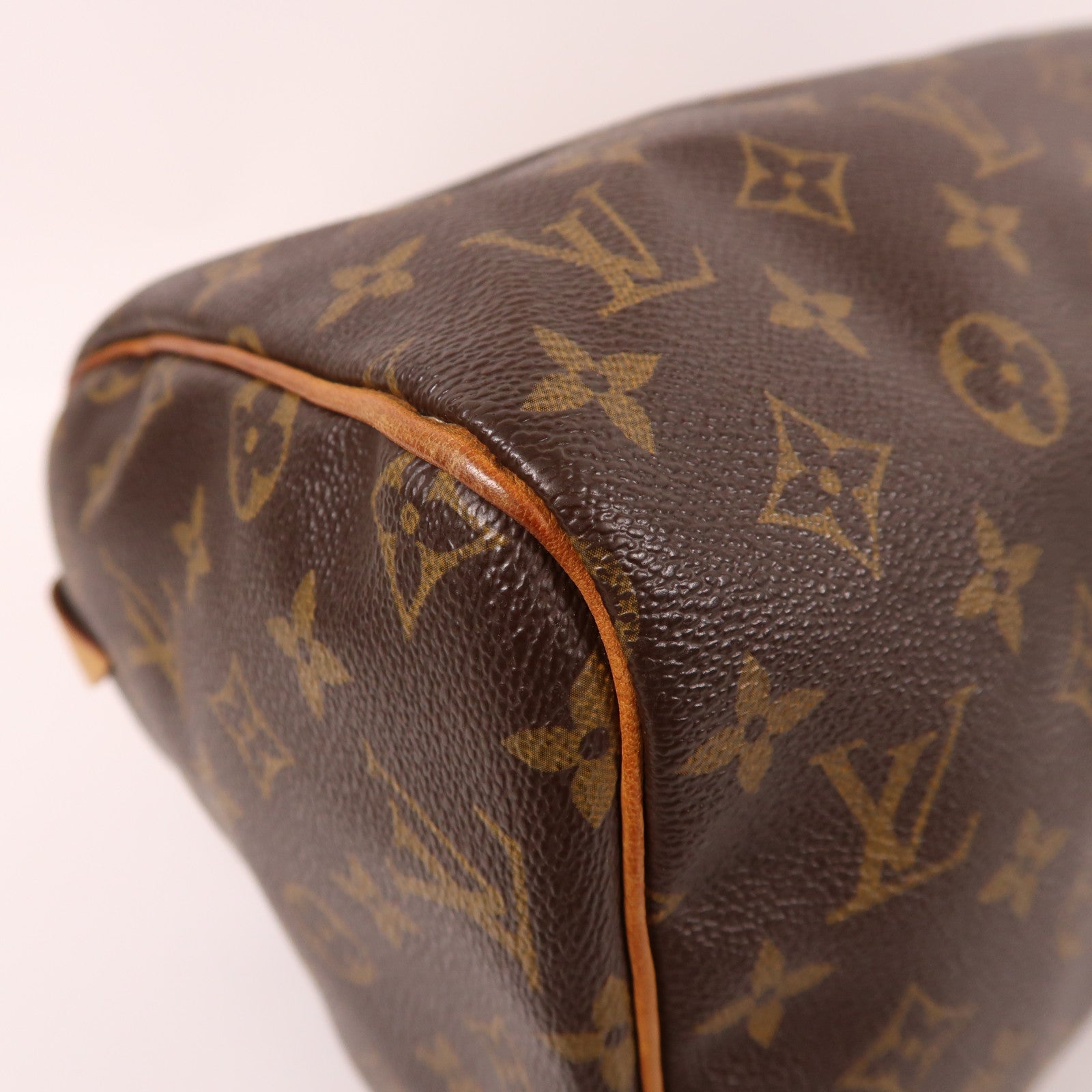 LOUIS VUITTON 【激減優惠】Monogram Speedy 30金扣手挽袋棕色