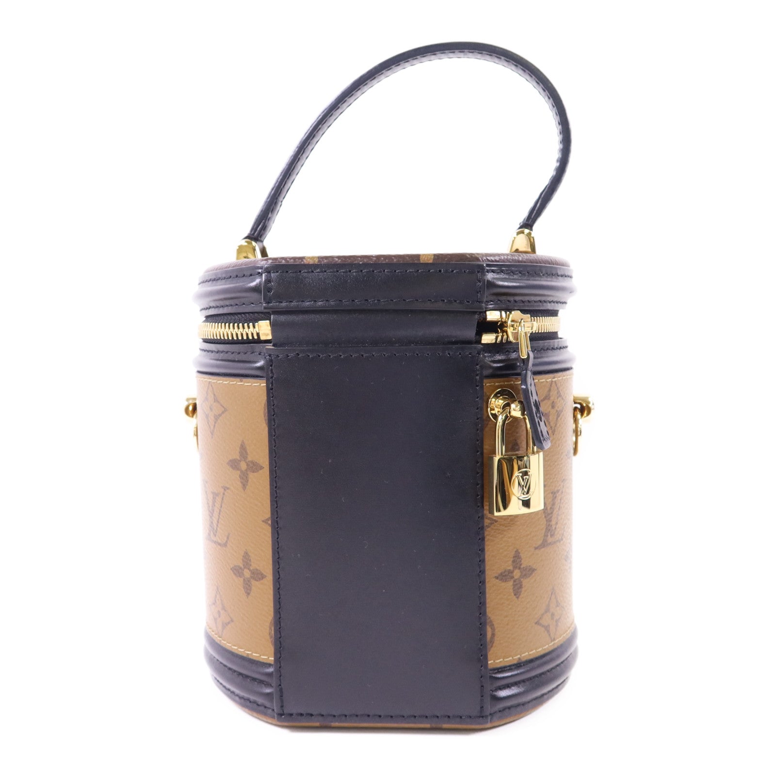 LOUIS VUITTON Monogram Reverse Cannes金扣手挽肩背兩用袋