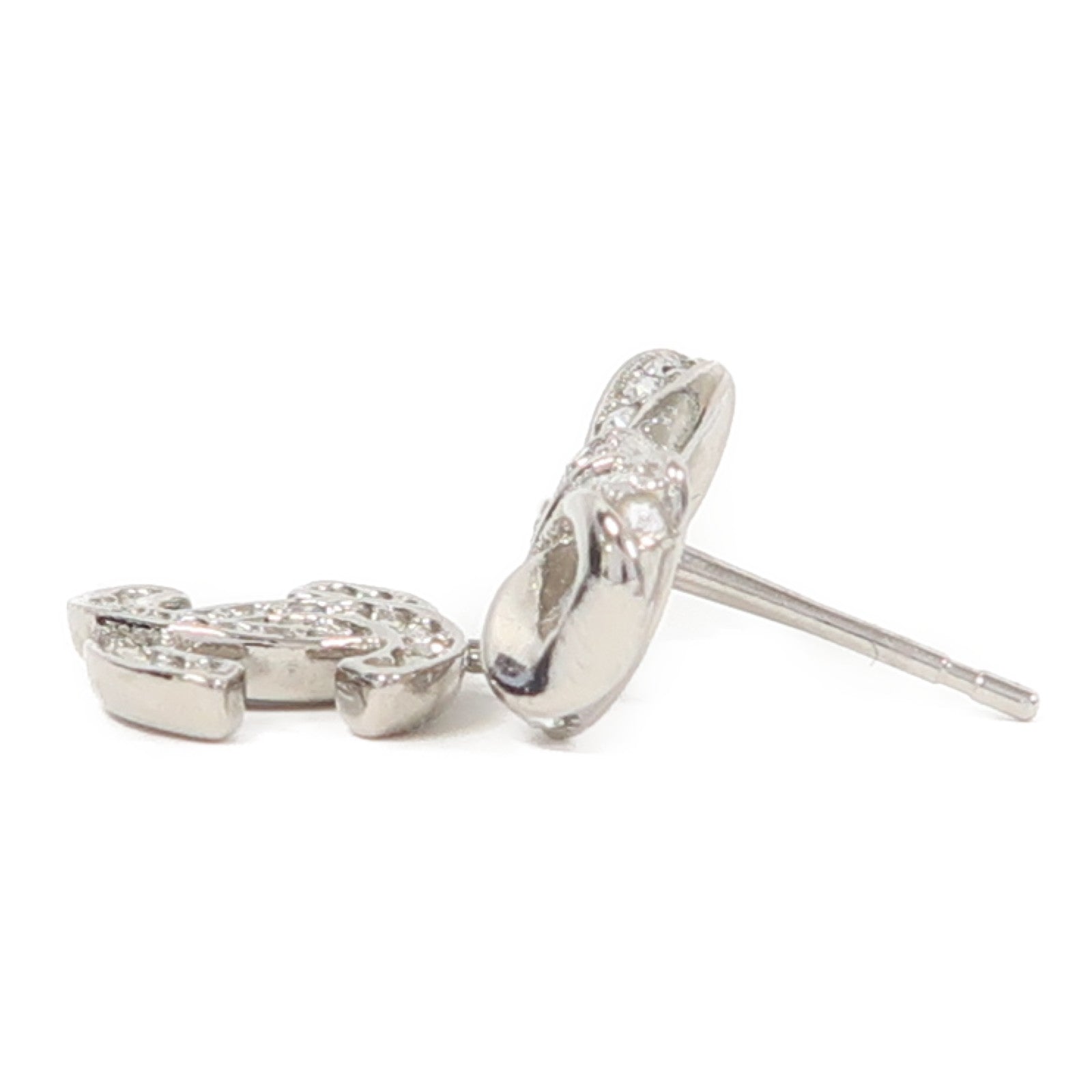 CHANEL 金屬Earrings耳環銀色