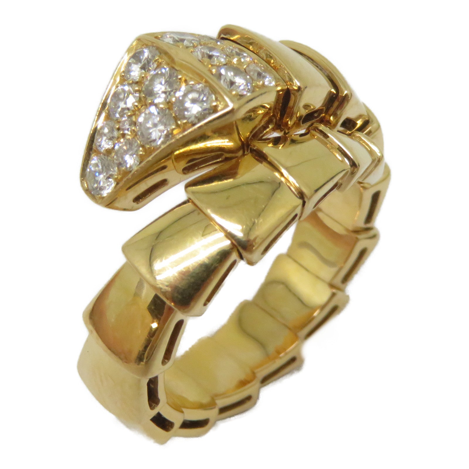 BVLGARI 18K黃金Serpenti Viper M戒指