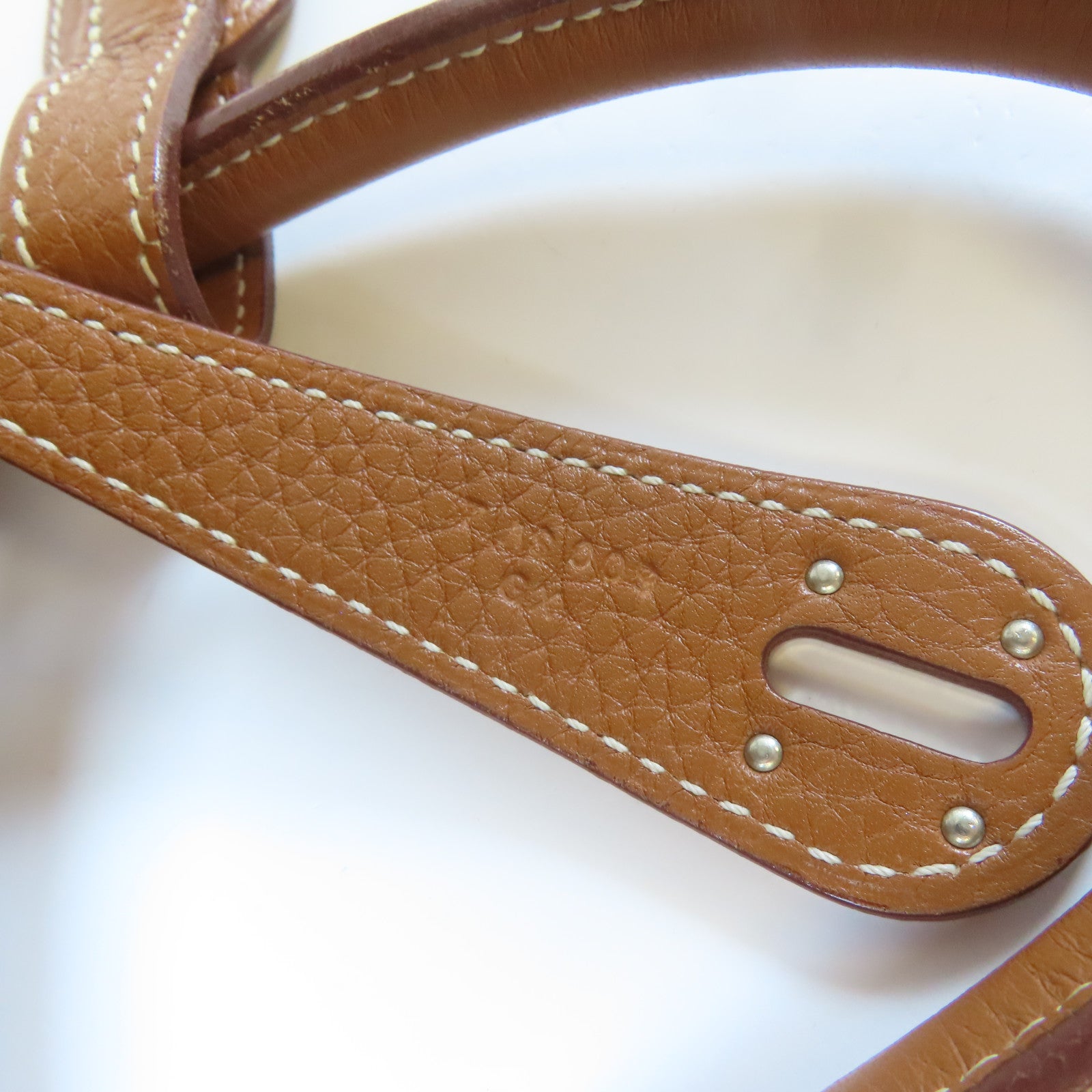 HERMES 【激減優惠】Togo皮革Lindy 30銀扣肩背袋啡色
