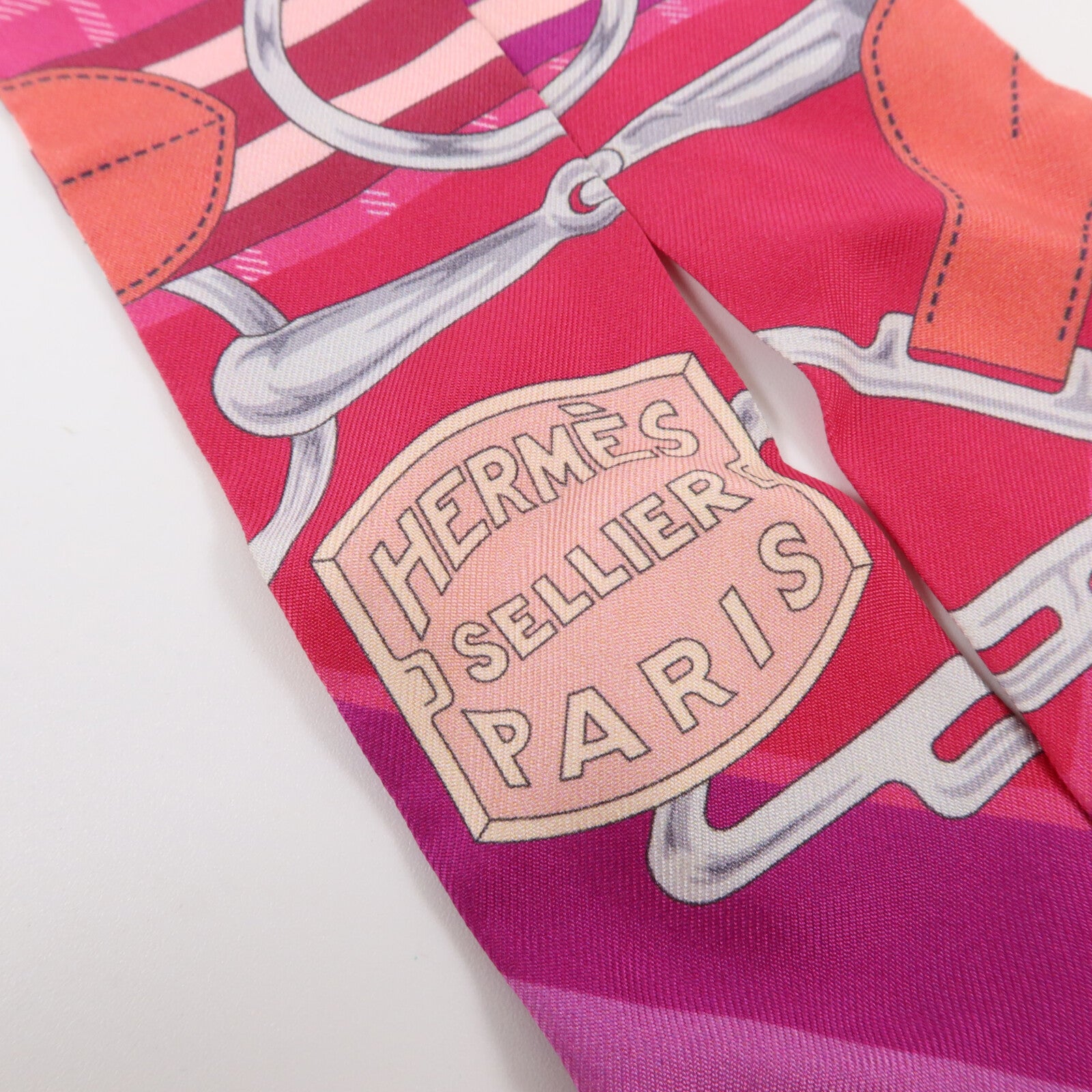 HERMES 絲質Twilly絲巾
