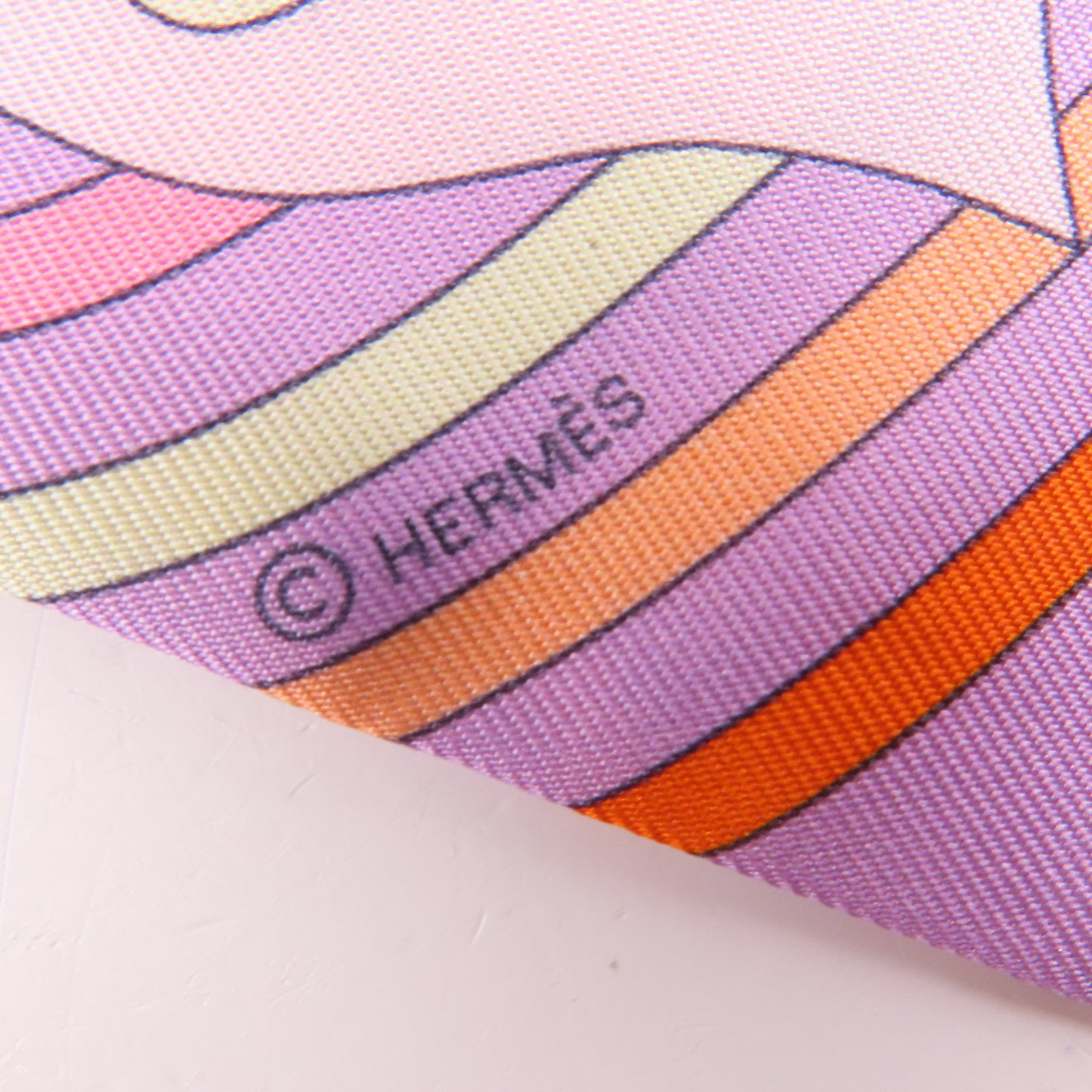 HERMES 絲質Twilly絲巾