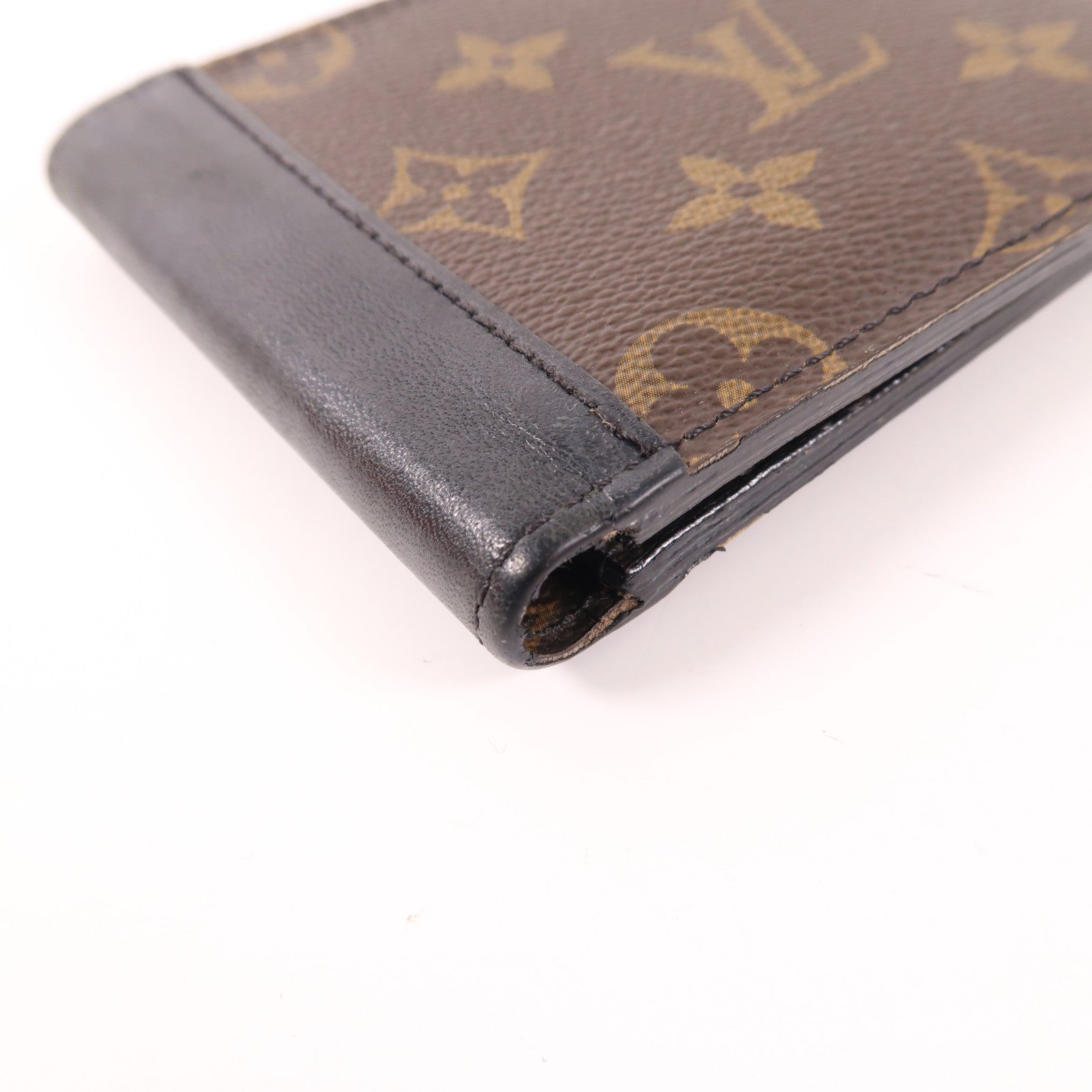 LOUIS VUITTON LV Gasper Wallet M93801 Monogram Macassar Brown