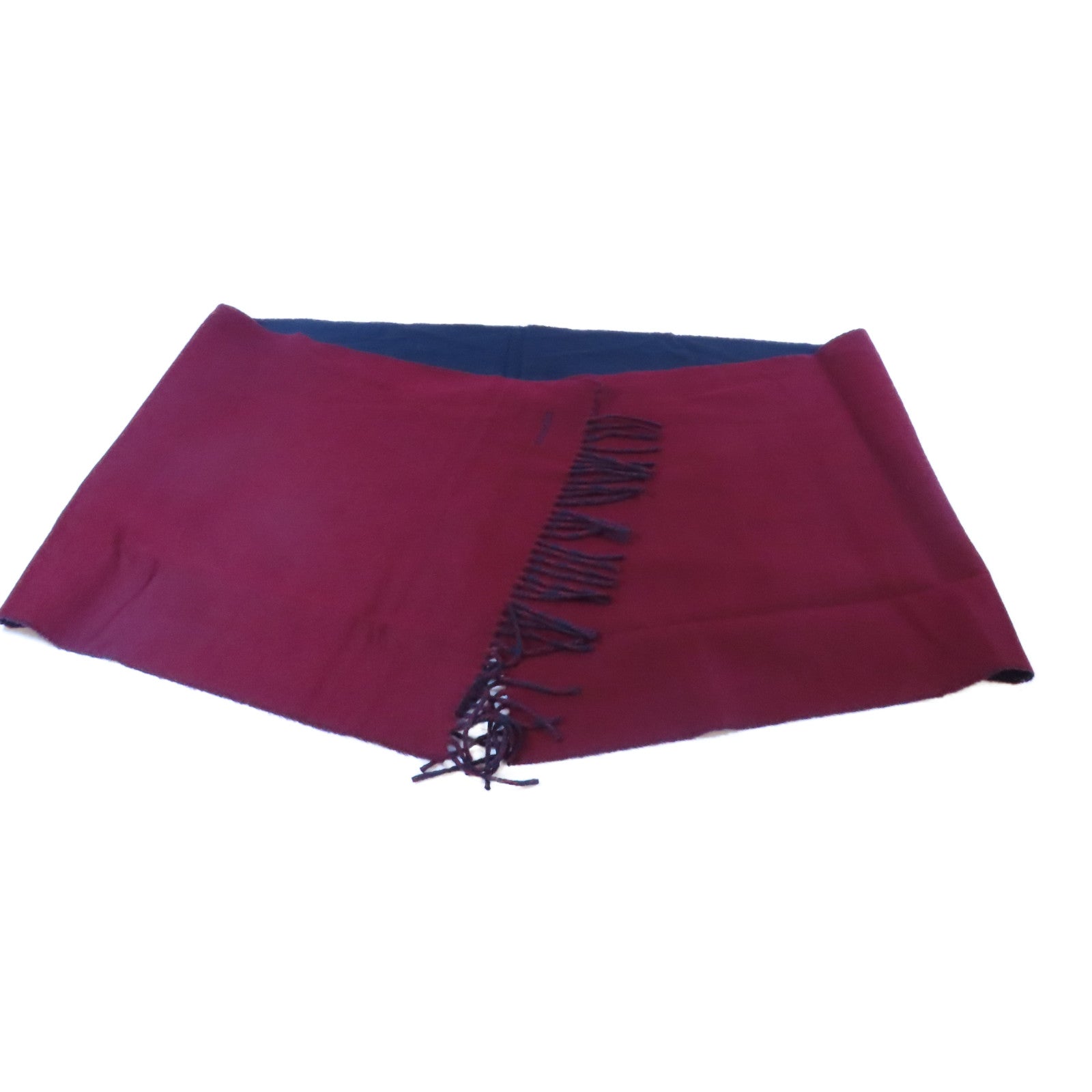 HERMES Cashmere Scarf圍巾紅色/深藍色