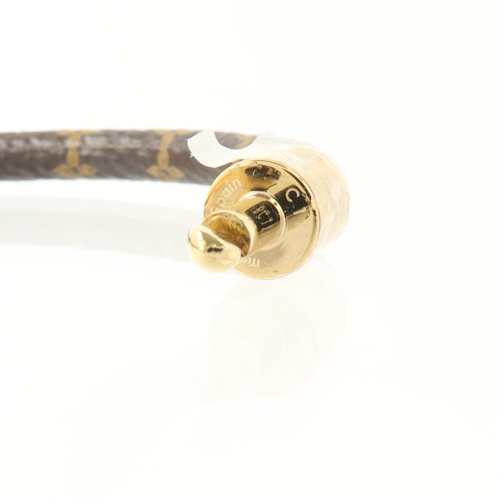 LOUIS VUITTON Monogram Confidential Bracelet金扣手鏈