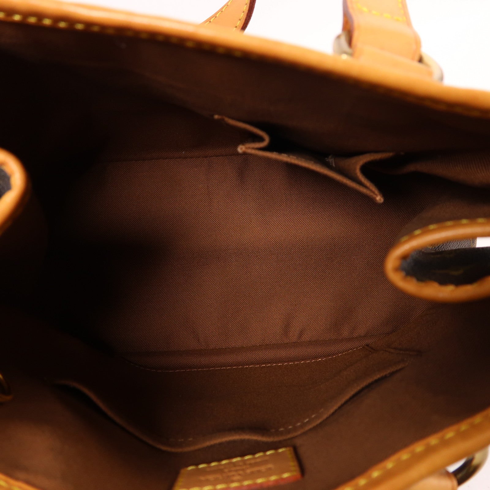 LOUIS VUITTON Monogram Batignolles金扣手挽袋棕色
